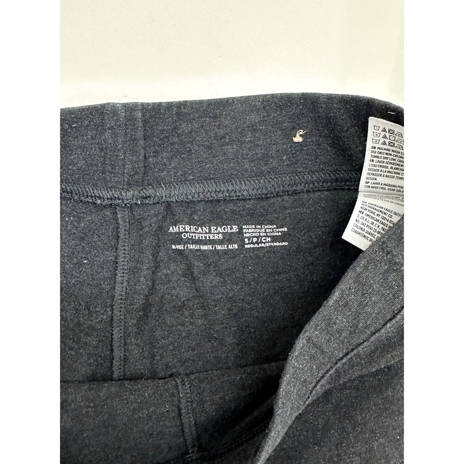 American Eagle Outfitters American Eagle Womens Leggings Size Small Regular Gray Hi-Rise Size 36" / US 14 / IT 50 - 3 Thumbnail