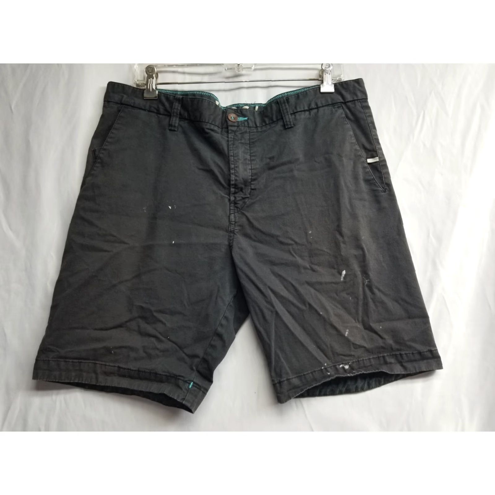 Vissla Vissla Shorts Mens Dark Gray Stretch Chino Stained Size 36" Size US 36 / EU 52 - 2 Thumbnail