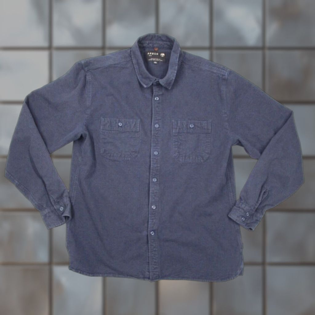 Vintage VINTAGE Arbor Shirt Men 2XL Blue Button-Up Twill Work Shacket Outdoor Activewear Size US XXL / EU 58 / 5 - 1 Thumbnail