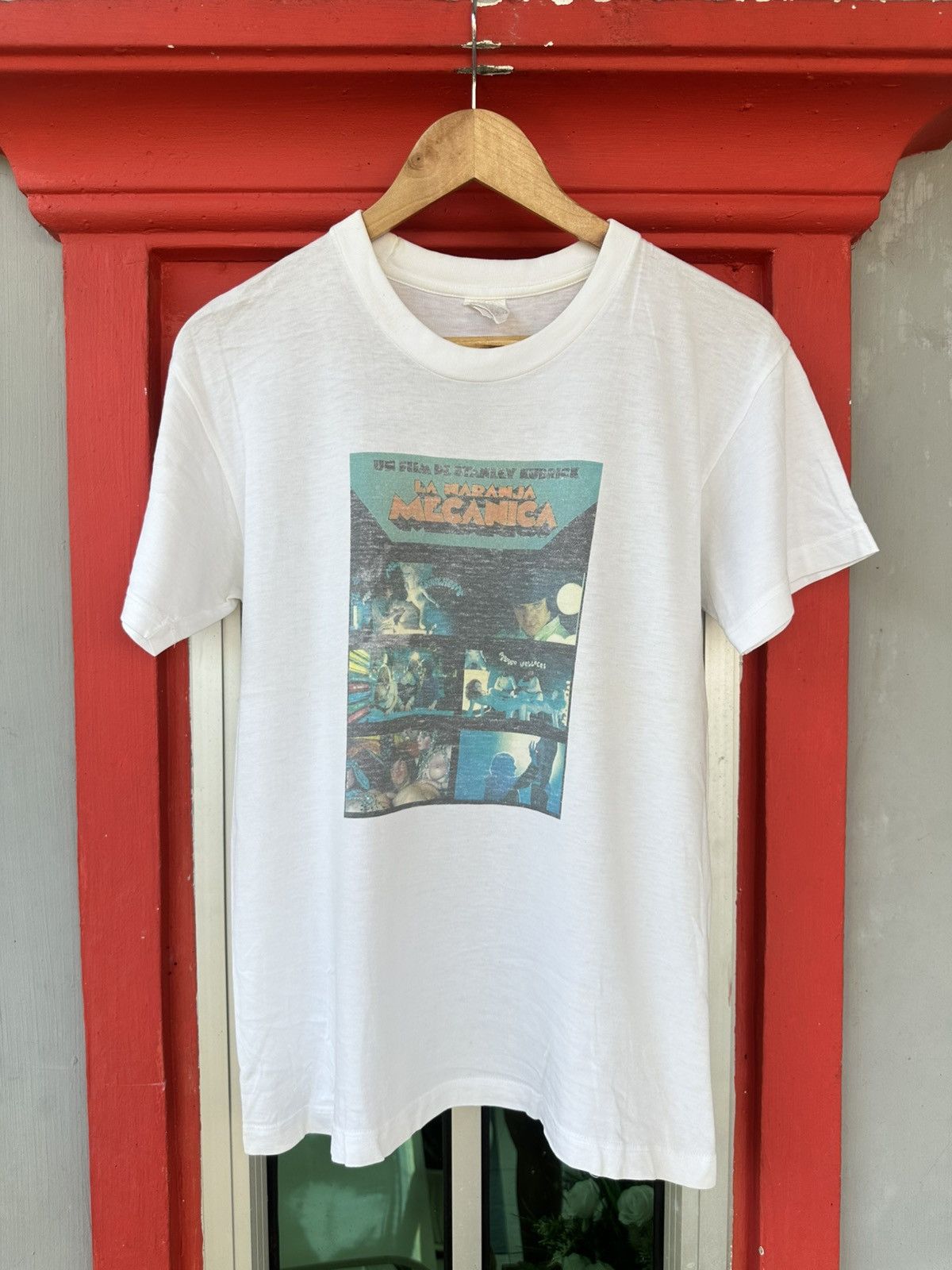 Vintage Vintage 90s Clockwork Orange Promo Movie Tee Size US M / EU 48-50 / 2 - 1 Thumbnail
