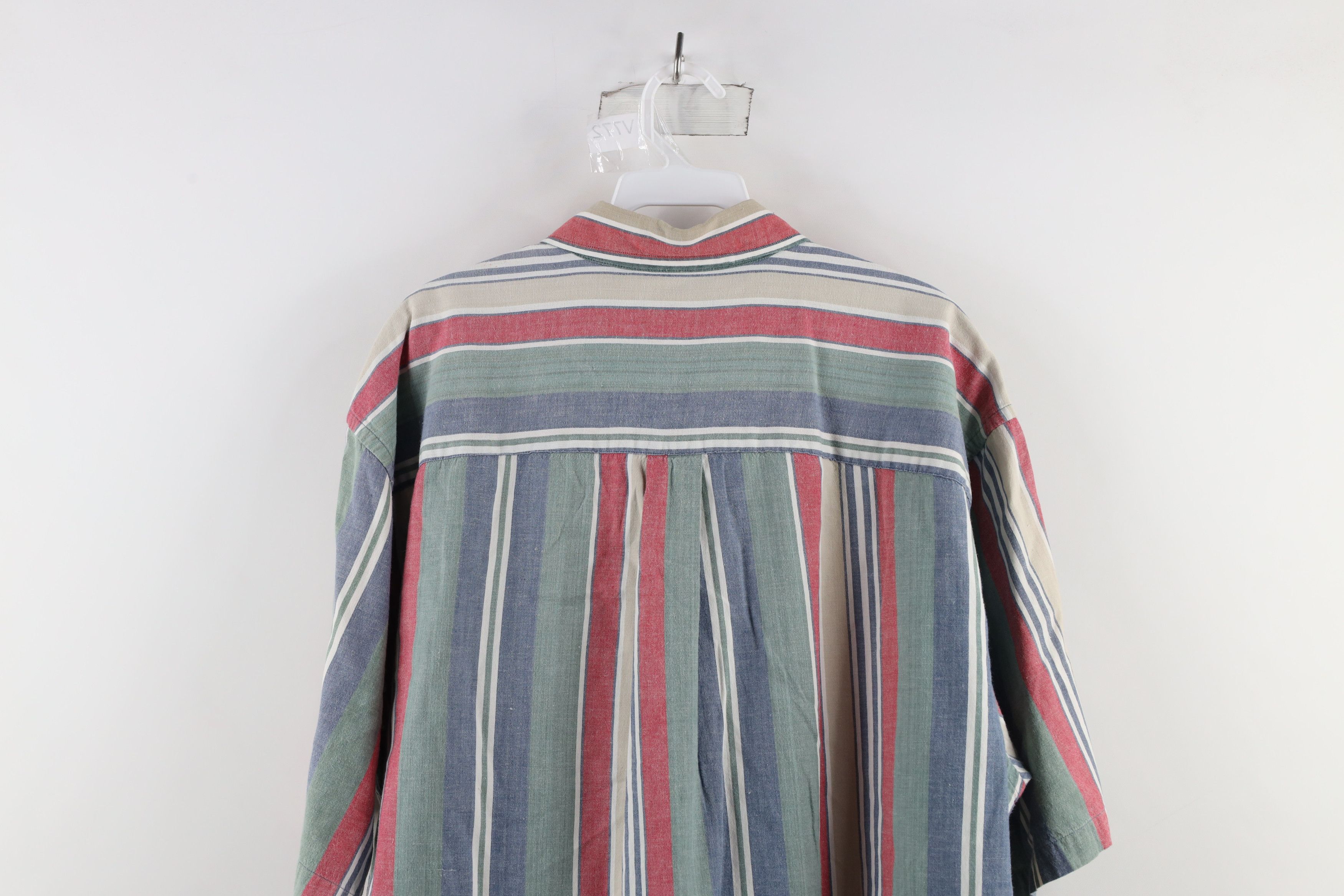 Lands' End × Vintage Vintage 90s Lands End Striped Button Down Shirt Cotton Size US L / EU 52-54 / 3 - 10 Thumbnail