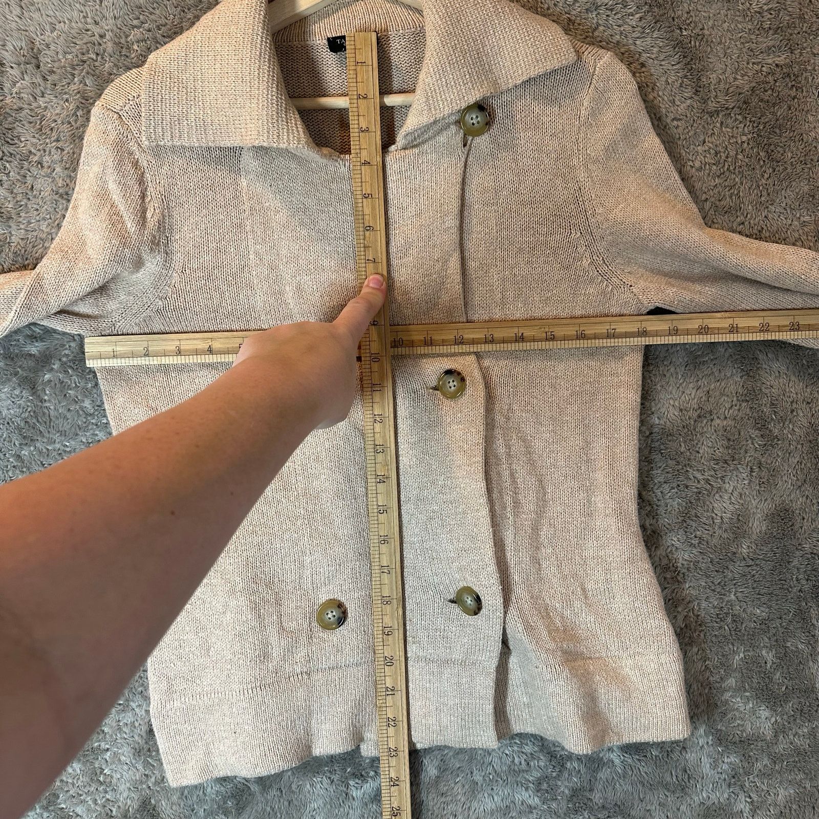 Other Talbots Double Breasted Cardigan Sweater Collar S SP PS Size S / US 4 / IT 40 - 7 Thumbnail