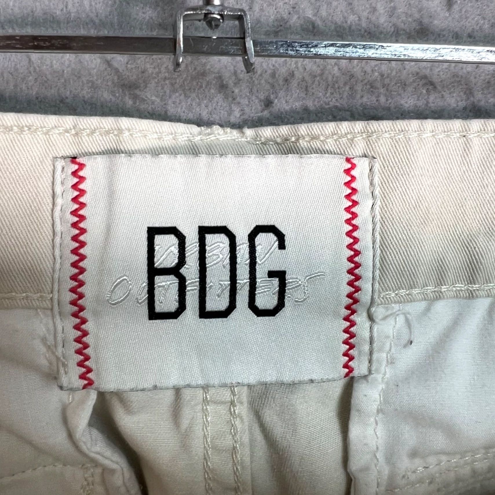 Bdg BDG Mens Size 31 x 32 Cotton Casual Straight Leg Pants Beige Size US 31 - 3 Thumbnail