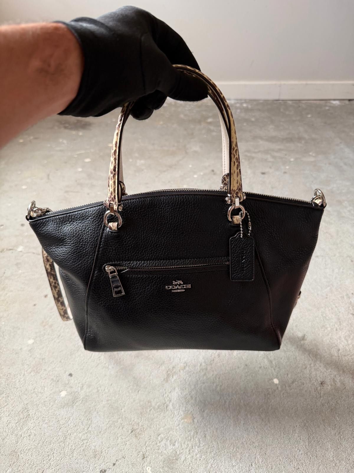 Coach Coach 2Way Leather Praire Shoulder Bag Black Size ONE SIZE - 6 Thumbnail