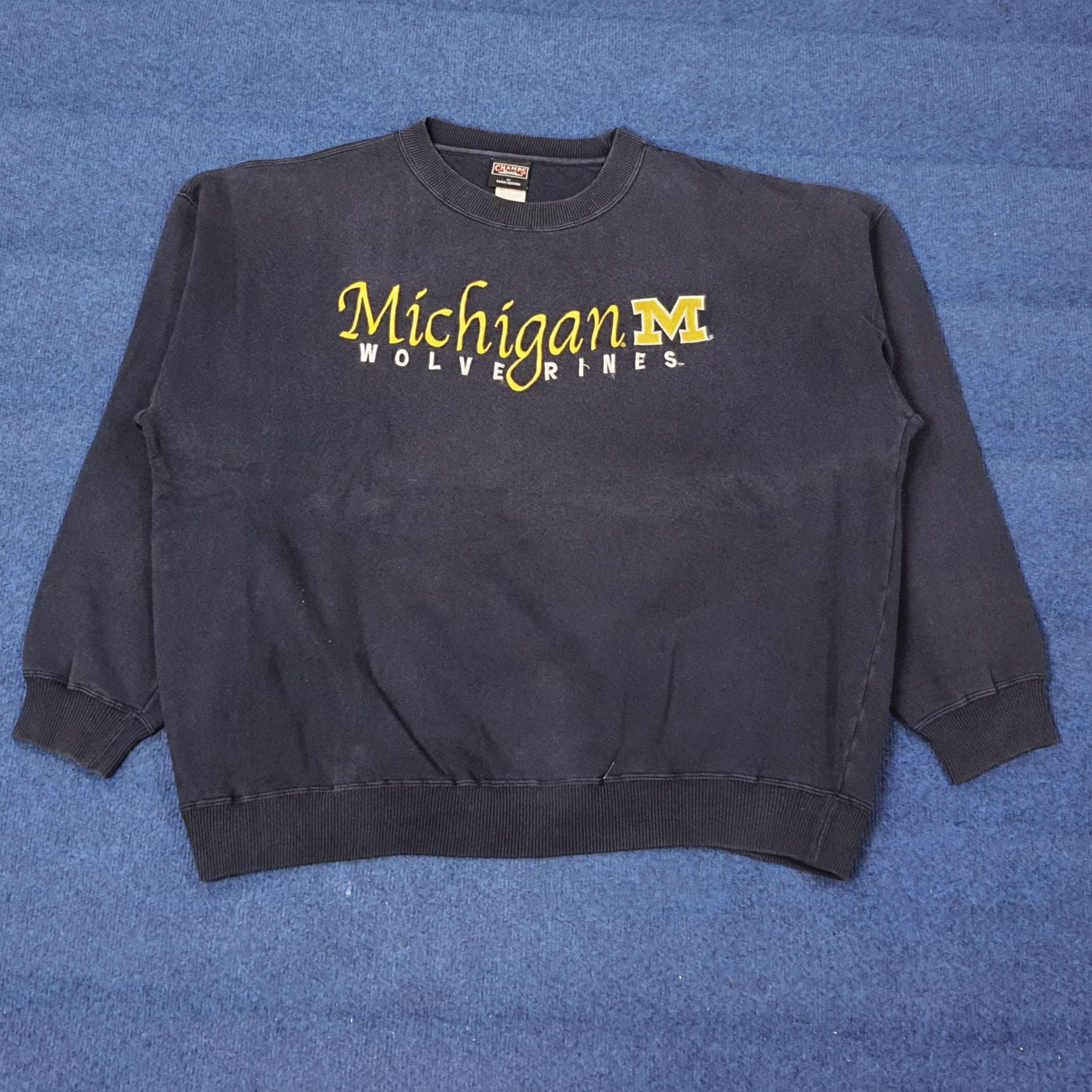 Champs Sport Vintage Michigan Wolverines Football Team Sweatshirt C253N9 Size US XXL / EU 58 / 5 - 1 Thumbnail