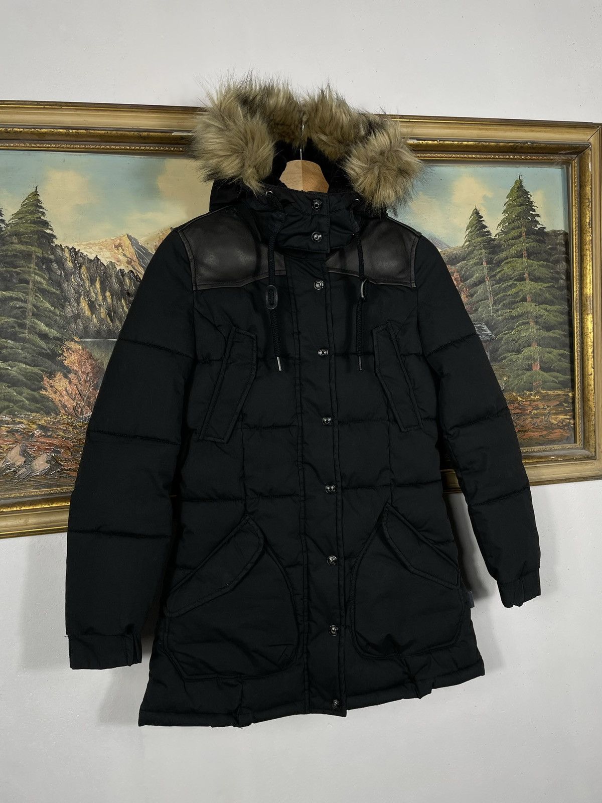 Schott Schott Puffer Black Coat Parka Winter Warm Outdoor Gorpcore Size XS / US 0-2 / IT 36-38 - 3 Thumbnail
