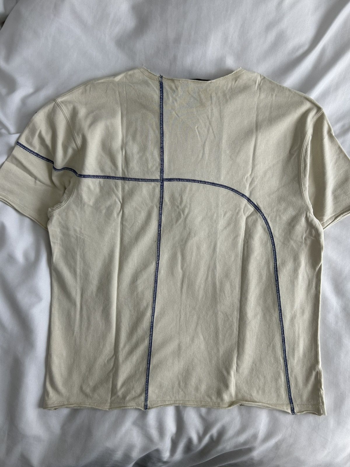 A-COLD-WALL* A Cold Wall Tee Cotton Single Jersey Bone Intersect ACW Size US L / EU 52-54 / 3 - 8 Thumbnail