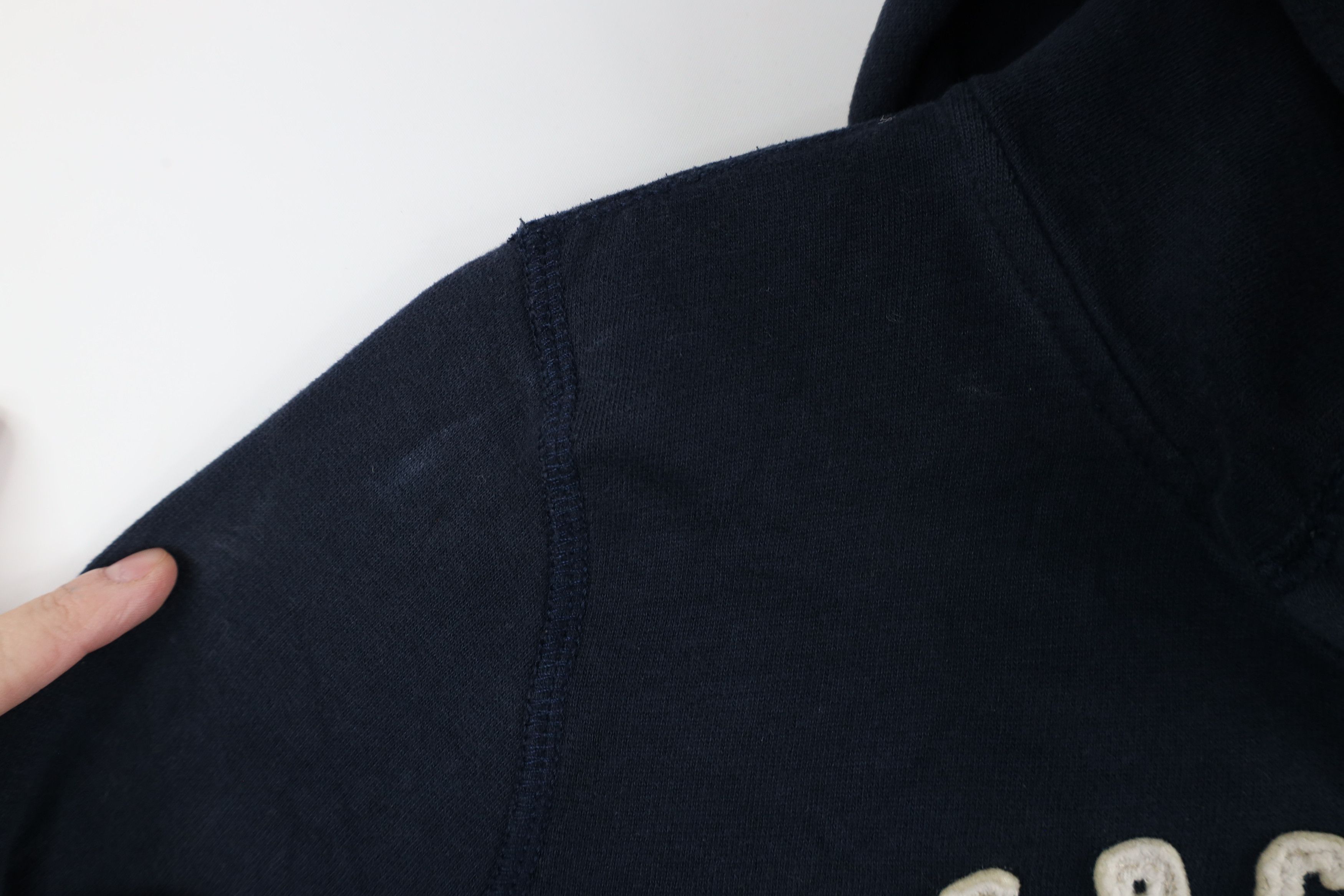 Abercrombie & Fitch × Vintage Vintage Y2K Abercrombie & Fitch Heavy Full Zip Hoodie Blue Size L / US 10 / IT 46 - 7 Thumbnail