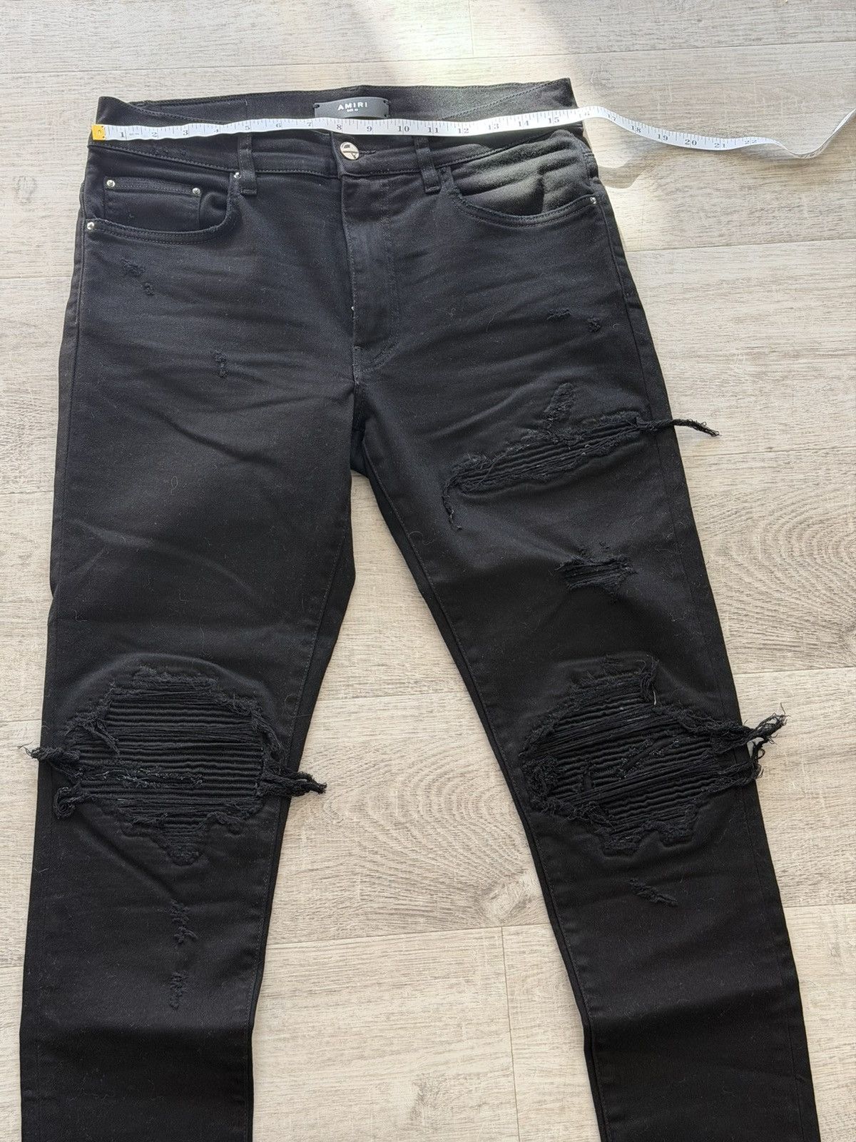 Amiri Amiri MX1 Patch Jean Black Size US 32 / EU 48 - 2 Thumbnail