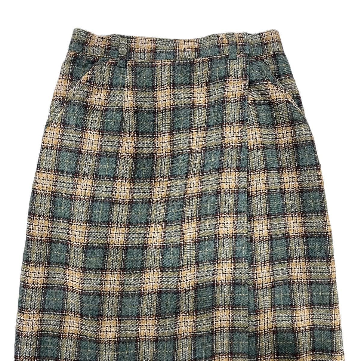 L.L. Bean × Vintage Vintage LL Bean Tartan Wool Midi Skirt Size 28" / US 6 / IT 42 - 2 Thumbnail