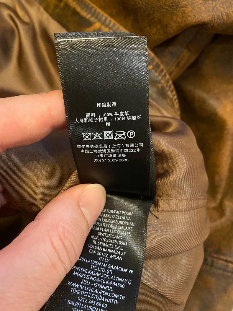 RRL Ralph Lauren RRL Ralph Lauren Women's cowhide leather jacket Size S / US 4 / IT 40 - 8 Thumbnail