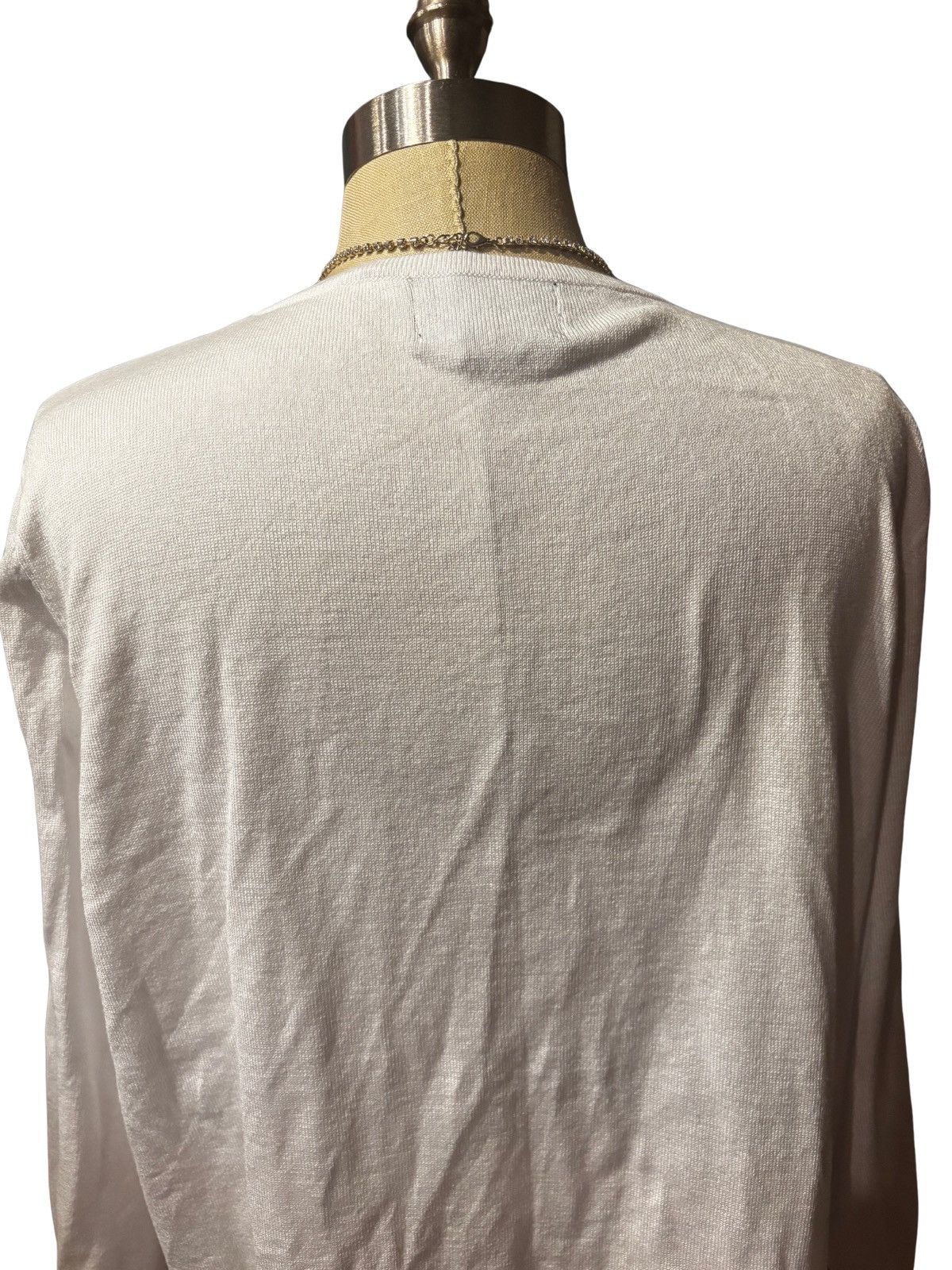 Cynthia Rowley Women’s white Cardigan.wt1997 Size XXL / US 16-18 / IT 52-54 - 6 Thumbnail