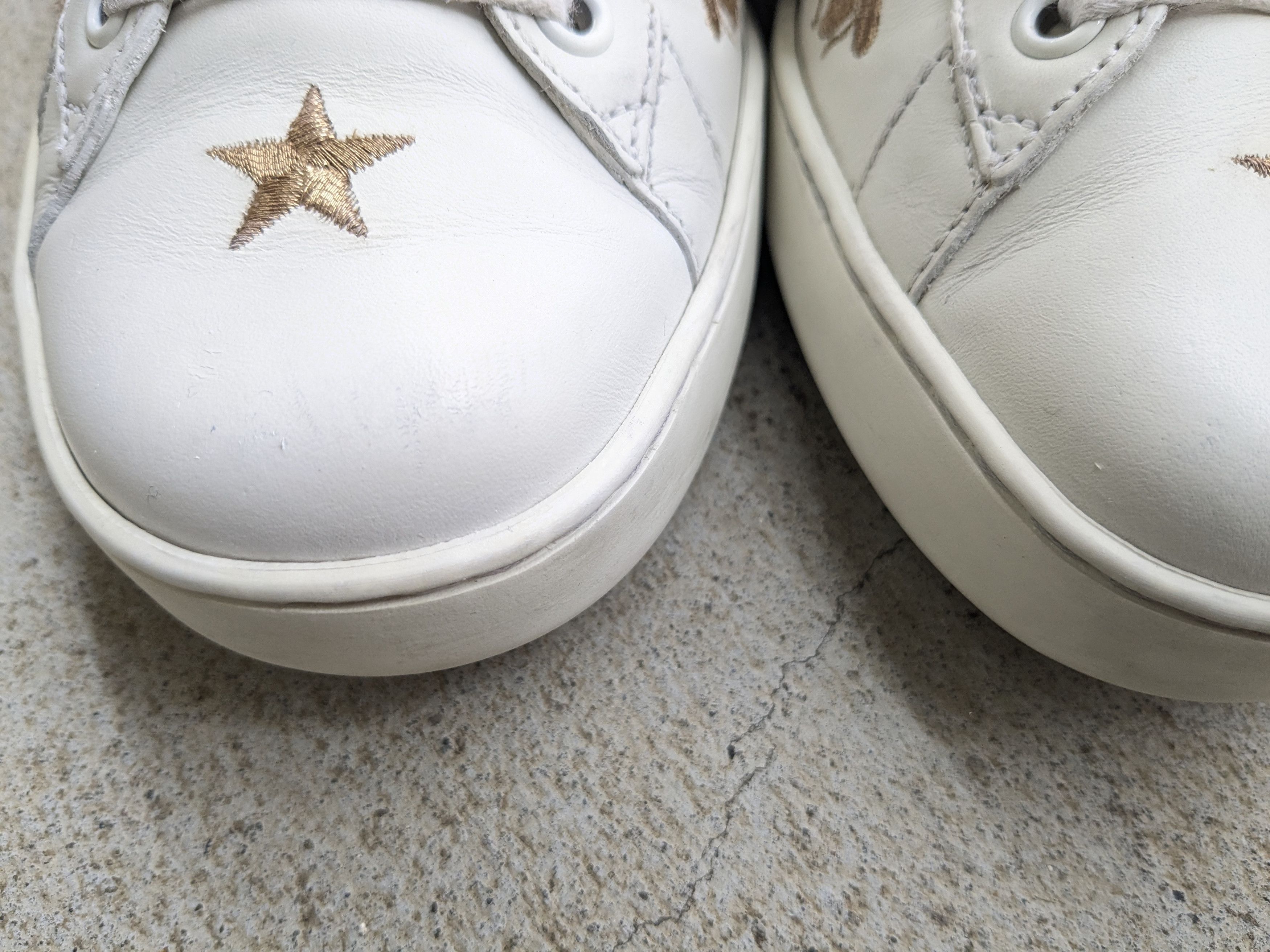 Gucci Gucci Ace Sneakers White Bee Stars Low 7 Leather Size US 7 / EU 40 - 6 Thumbnail