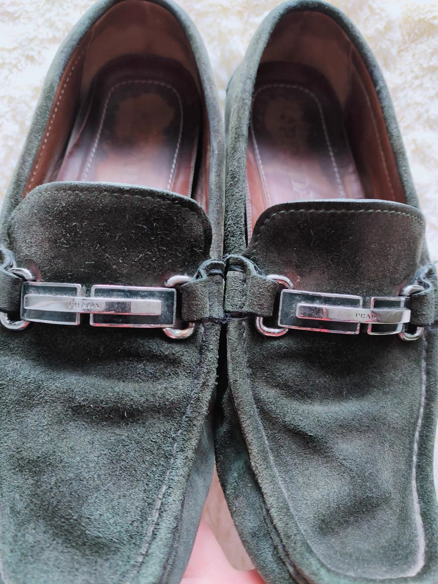 Prada PRADA Men's Authentic Suede Leather Dress Shoes K29 Size US 8 / EU 41 - 8 Thumbnail