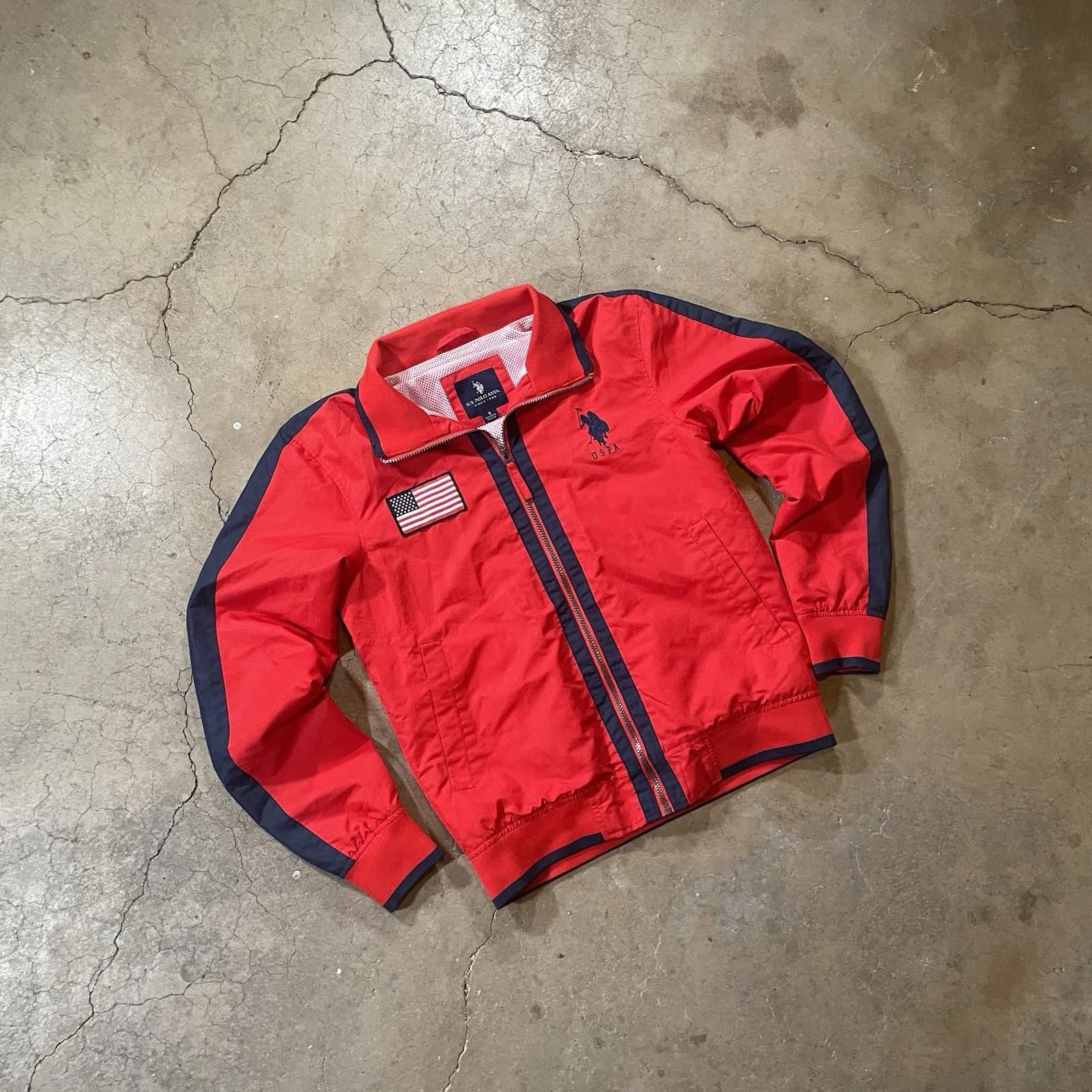 U.S. Polo Assn. Polo Ralph Lauren Jacket Windbreaker Red/White/Blue Small Size US XL / EU 56 / 4 - 1 Thumbnail