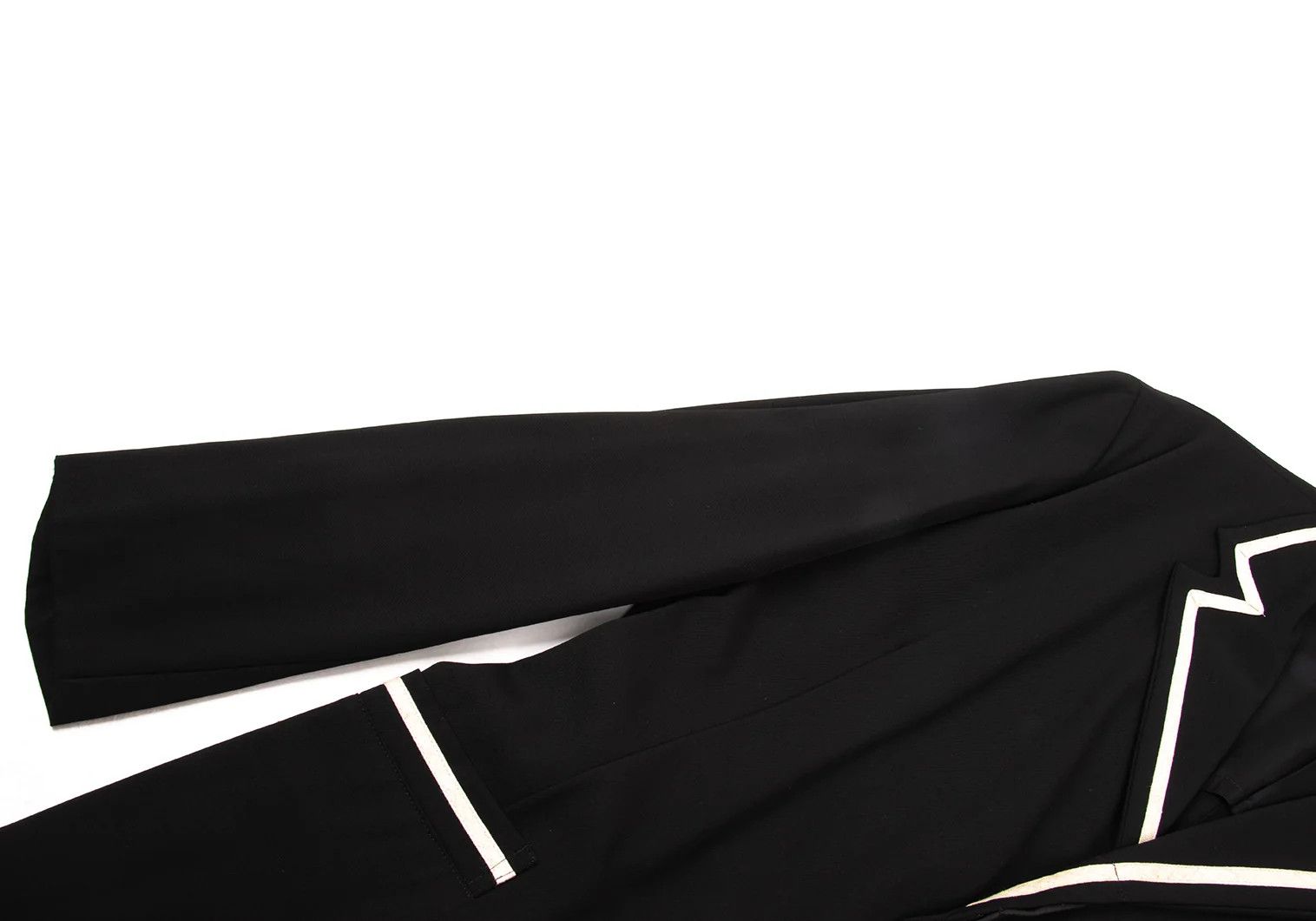 Yohji Yamamoto Yohji Yamamoto Wool Gabardine Jacket Black Beige M Size US M / EU 48-50 / 2 - 7 Thumbnail