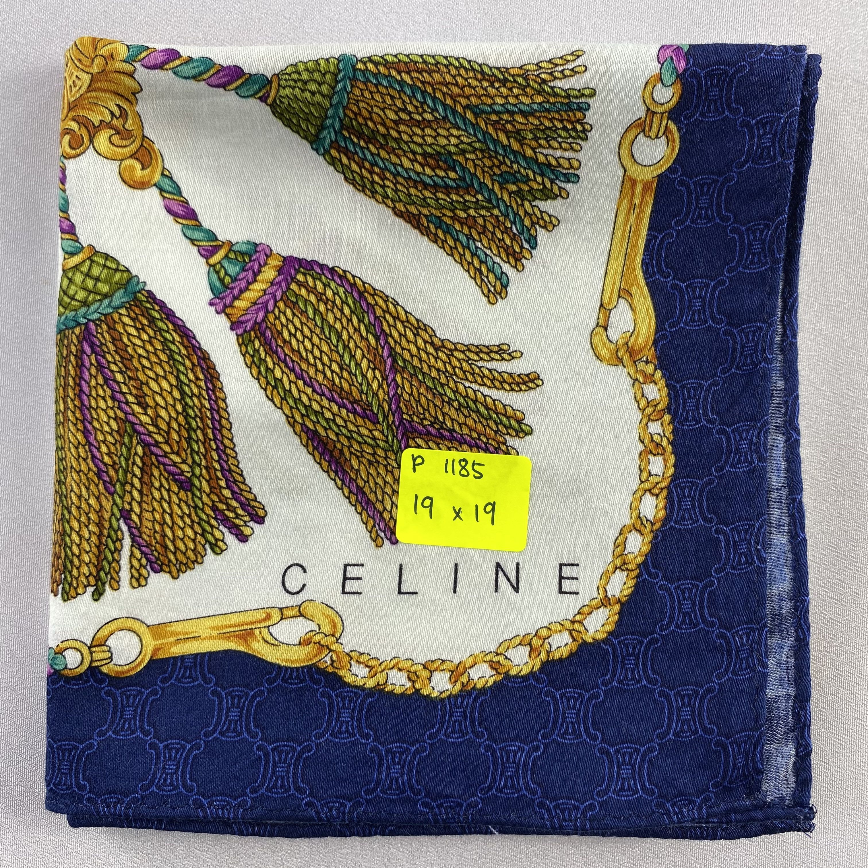 Celine × Vintage Celine Handkerchief / Neckerchief / Bandana-P1185 Size ONE SIZE - 5 Thumbnail