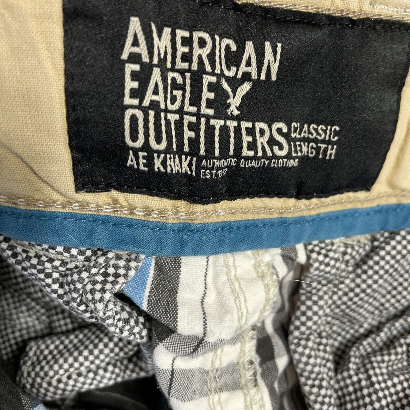 American Eagle Outfitters American Eagle Men's Shorts Black Plaid Size 30 Casual Class Size US 30 / EU 46 - 5 Thumbnail