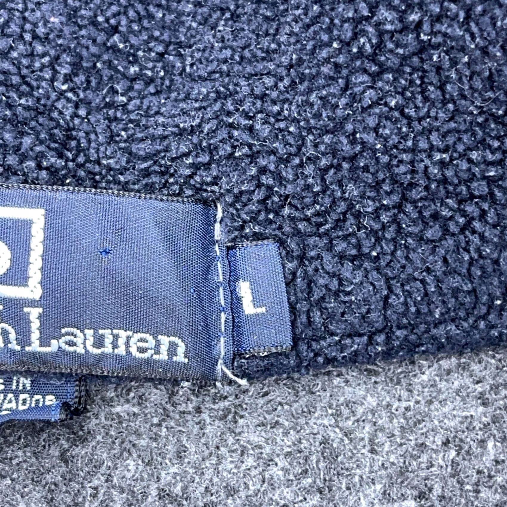 Polo Ralph Lauren VINTAGE Polo Ralph Lauren Sweater Men L Gray Fleece 1/4 Zip Pullover Size L Regular Mens Size US L / EU 52-54 / 3 - 4 Thumbnail