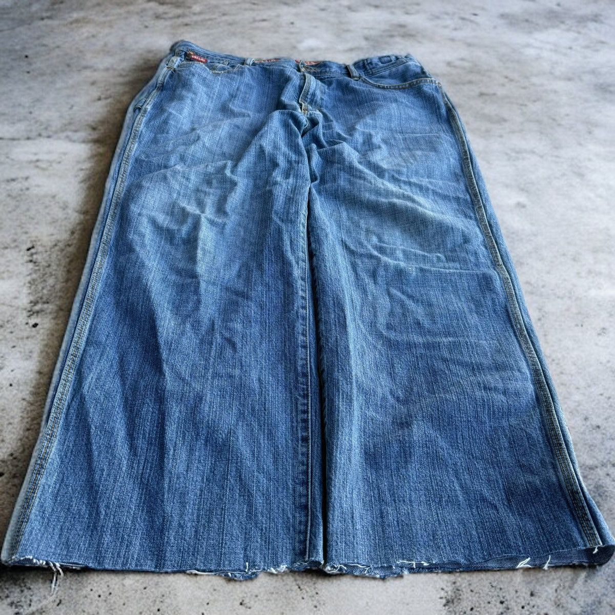 Ecko Unltd. × JNCO × Vintage Crazy Wide Leg Ecko Unltd. Hammer Jean Baggy Y2K Jeans Size US 36 / EU 52 - 2 Thumbnail