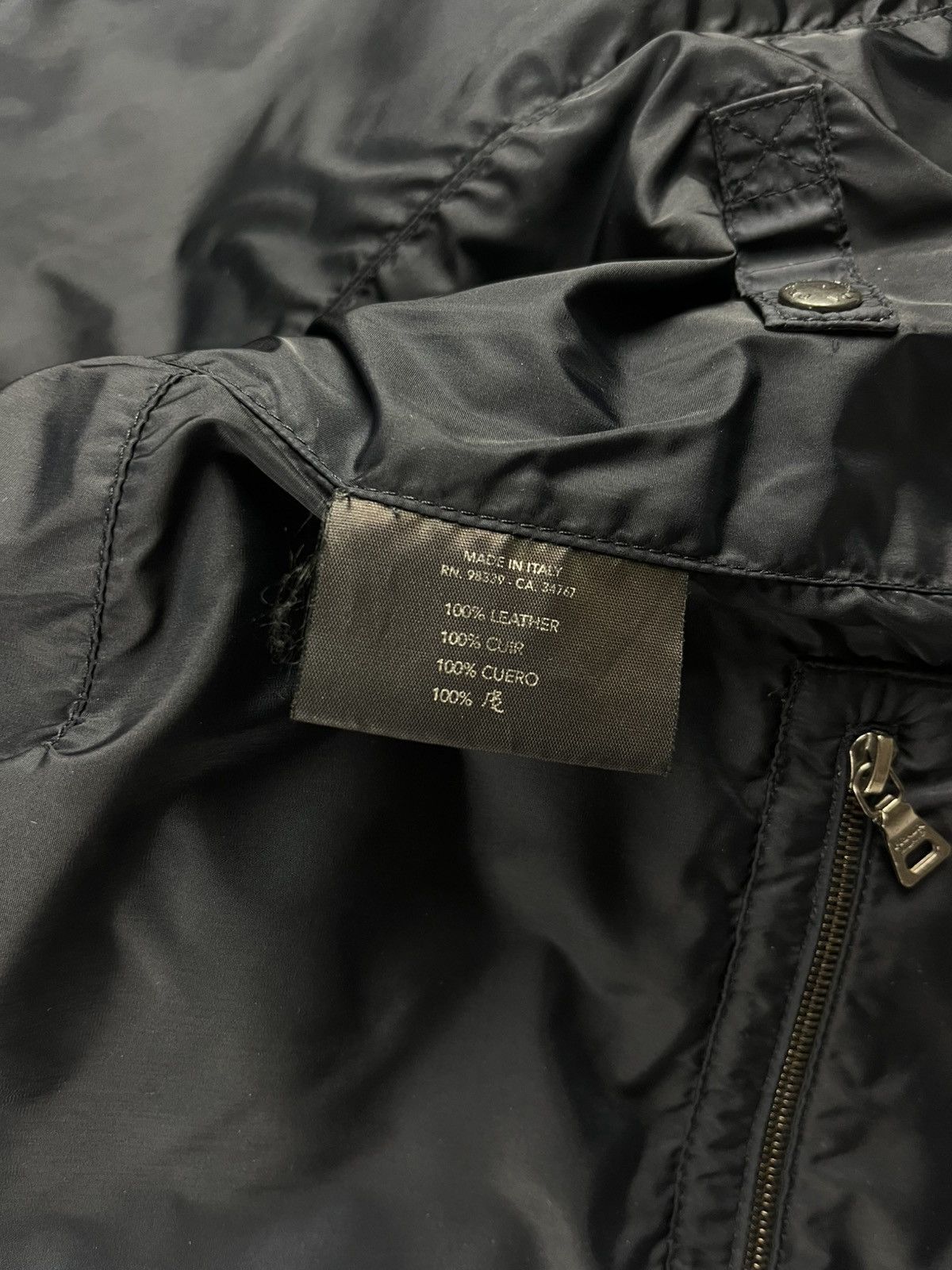 Prada Prada Padded Elbows Red Leather Motor Jacket SS 2000 Size S / US 4 / IT 40 - 11 Thumbnail