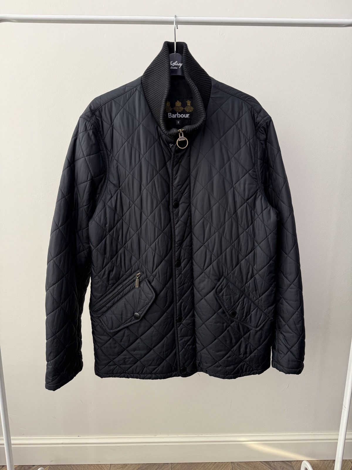 Barbour Vintage Barbour Quilted Jacket Chelsea Rib Neck Mens Size US M / EU 48-50 / 2 - 2 Thumbnail