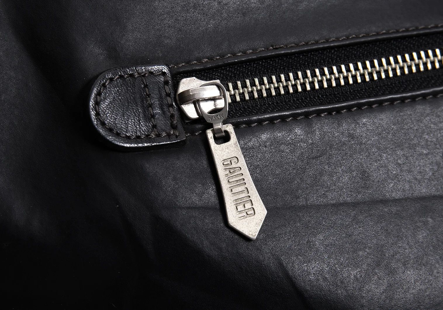 Jean Paul Gaultier Black Coated Doctor Bag with Damage and Discoloration Size ONE SIZE - 11 Thumbnail