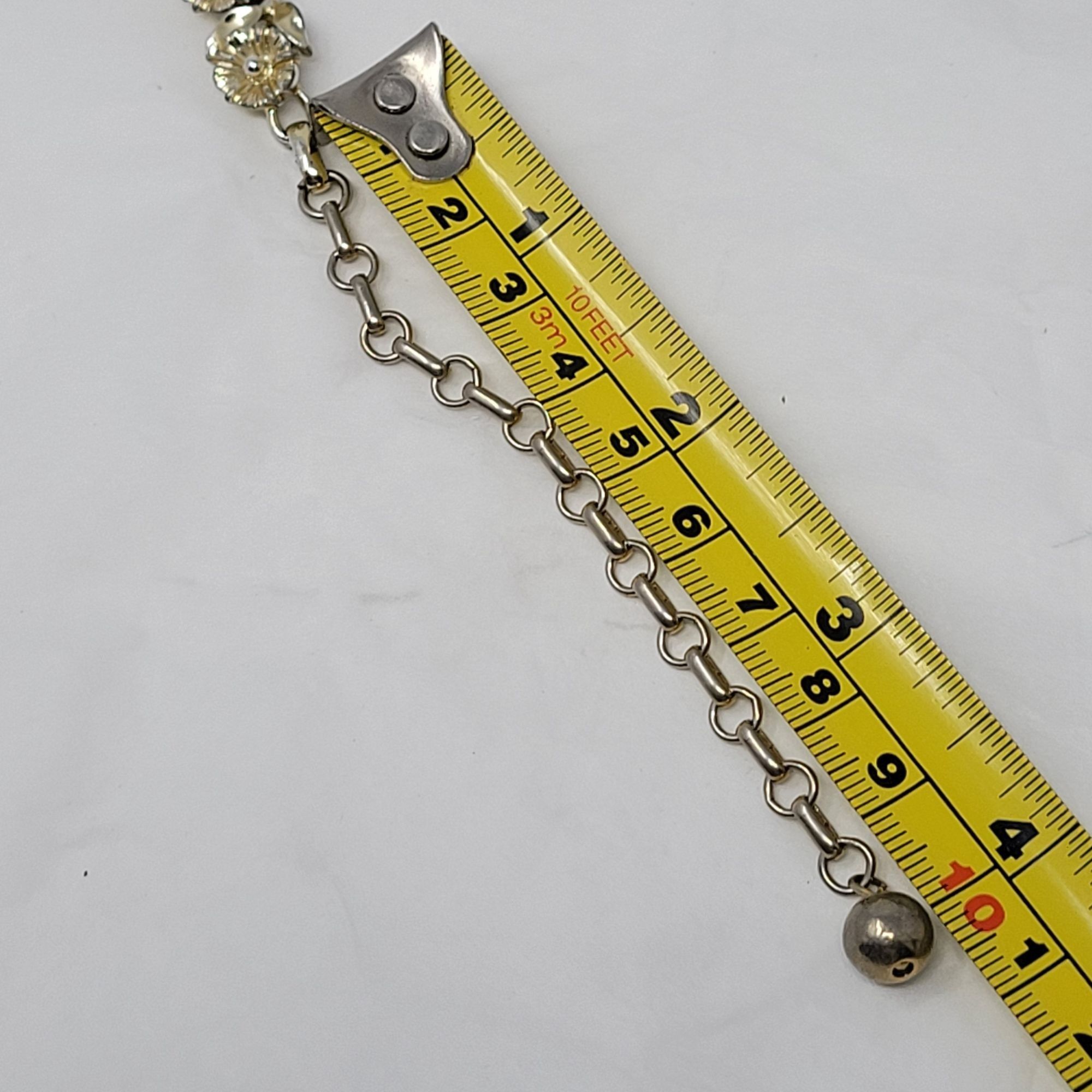Vintage 70s Signed Lisner Gold Tone 3D Flower Link Collar Choker Size ONE SIZE - 9 Thumbnail
