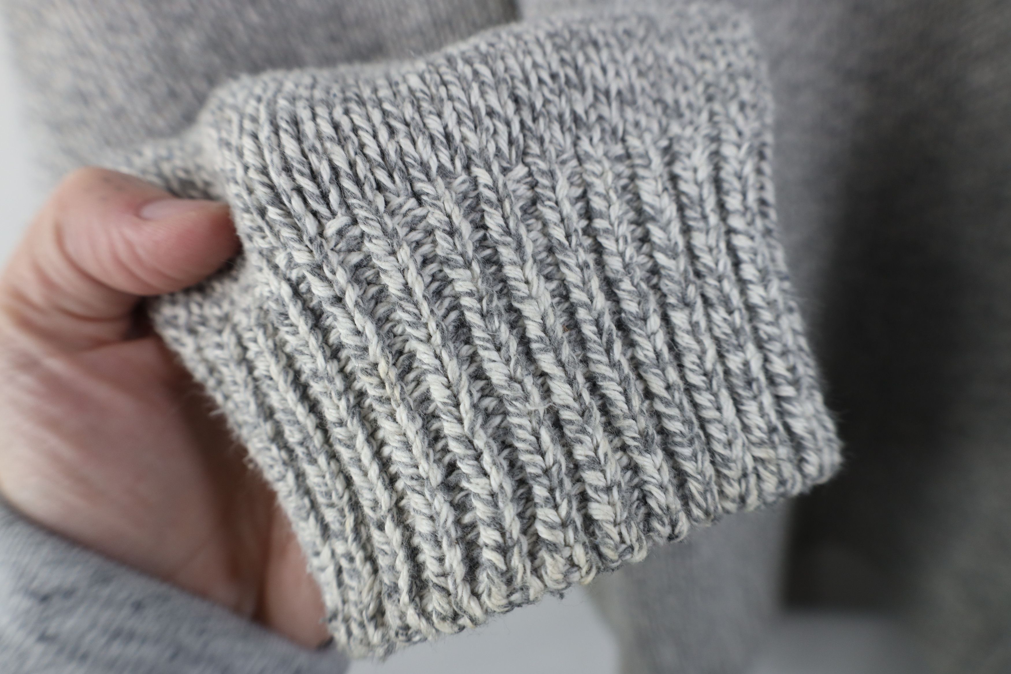 Vintage Vintage 90s Streetwear Ribbed Knit Henley Sweater Gray USA Size US XL / EU 56 / 4 - 7 Thumbnail