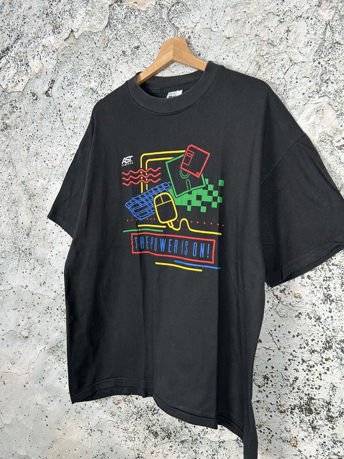 Vintage Vintage AST Computer 90s Single Stitch Archive Graphic Tee Size US XL / EU 56 / 4 - 2 Thumbnail