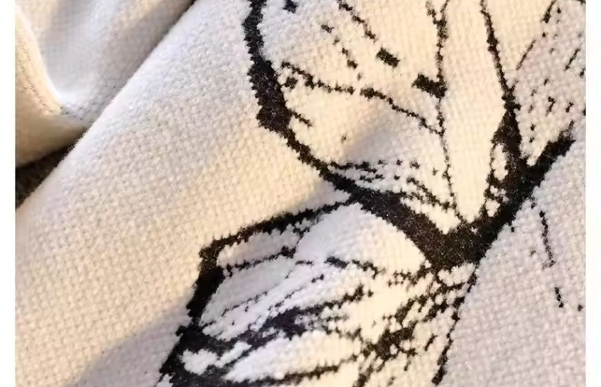 Other Streetwear Retro Y2K Butterfly Graffiti Jacquard Knitwear Size US XL / EU 56 / 4 - 4 Thumbnail