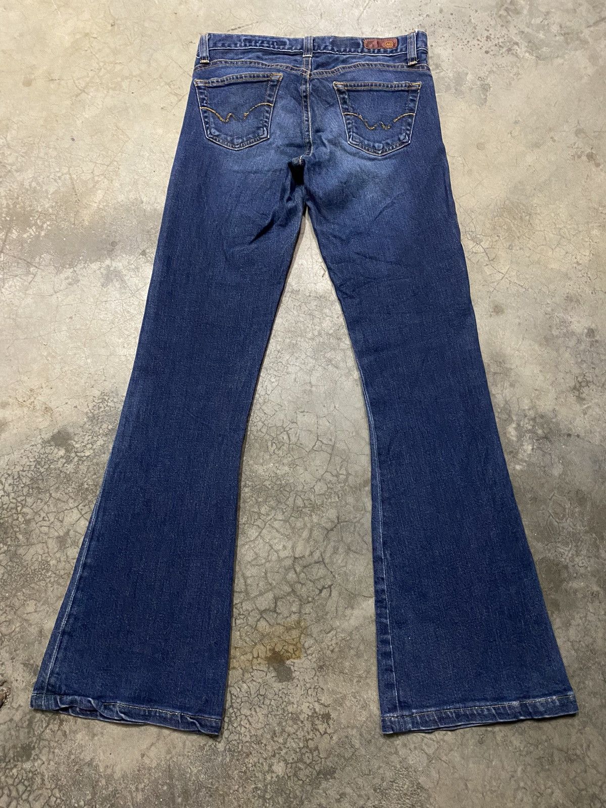 AG Adriano Goldschmied × Vintage Flare Jeans Vintage AG Adriano Goldschmied Made in Usa Size 27" / US 4 / IT 40 - 9 Thumbnail