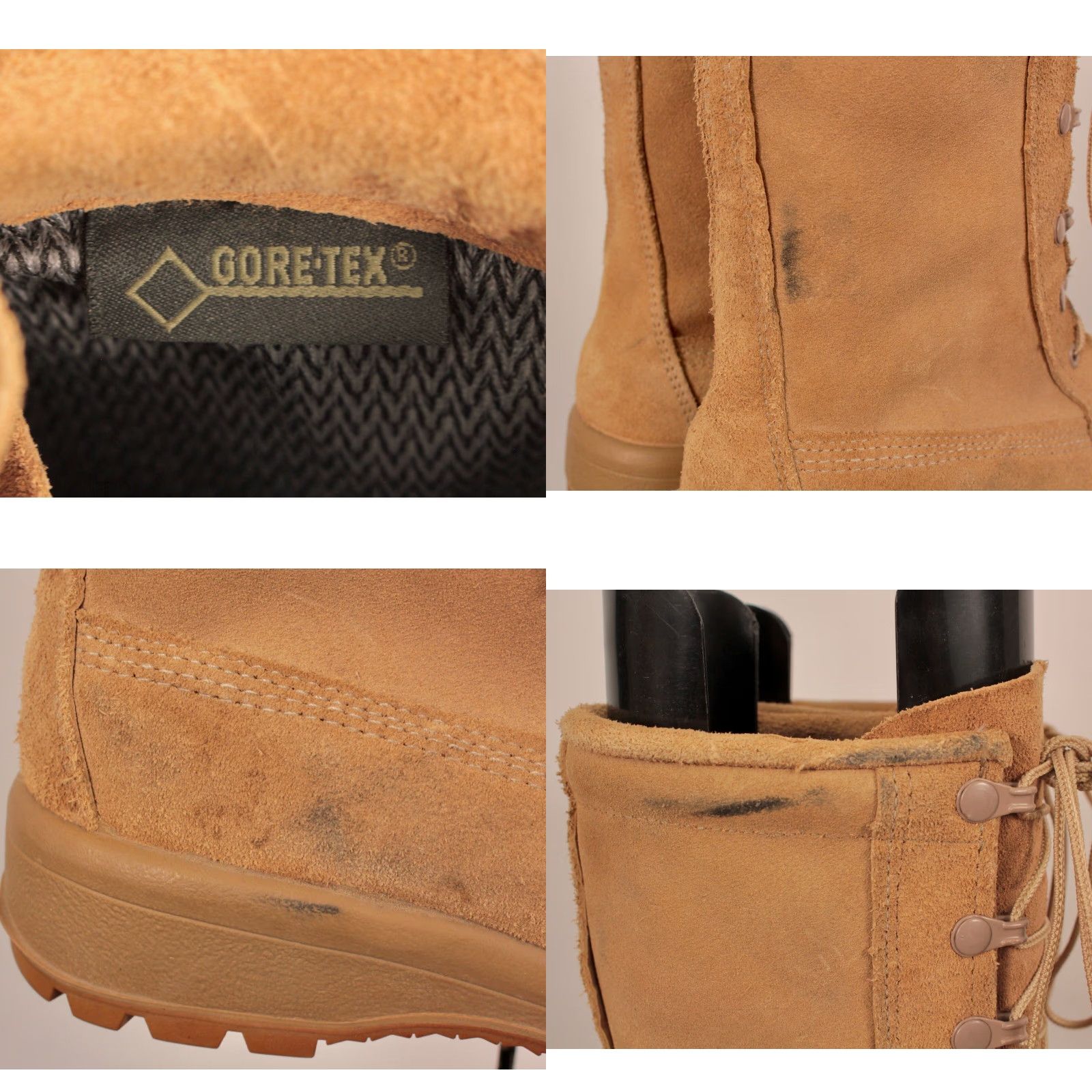 Vintage Bellville US Army Desert Boots Combat Boots Men 5.5W Beige Suede Goretex NOS Army Theme Boots Bellville Mens Size US 6 / EU 39 - 8 Thumbnail