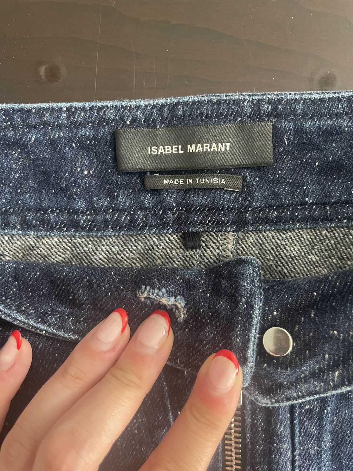 Isabel Marant Isabel Marant Zip-up Jean Mini Skirt Size 24" / US 00 / IT 34 - 3 Thumbnail