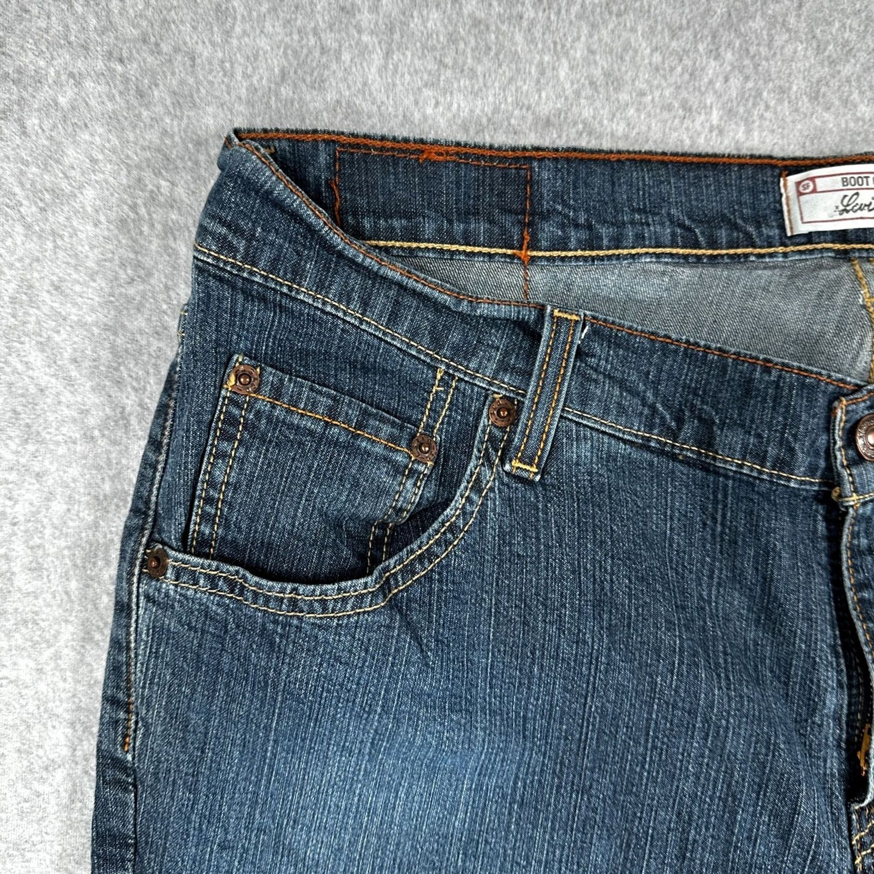 Levi's Levi's Bootcut Jeans Blue 16W Women Medium Wash Denim Pockets 5-Pocket Regular Fit Inseam 31 in Jeans Size 38" / US 16 / IT 52 - 4 Thumbnail