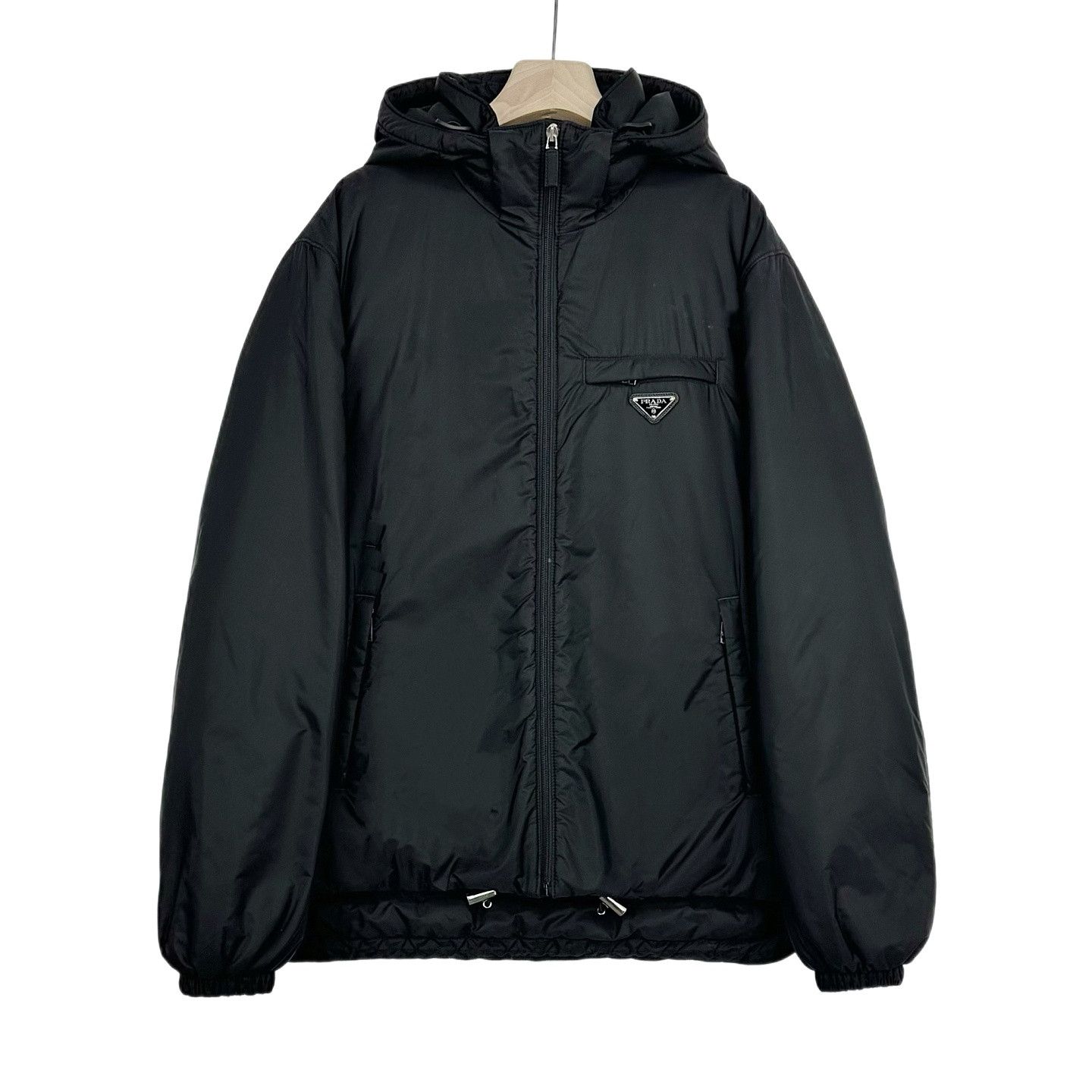 ジャケット・アウター 90s PRADA black coat archive Prada Archive 90s Prada Milano Iridescent Nylon Balmacaan Coat
