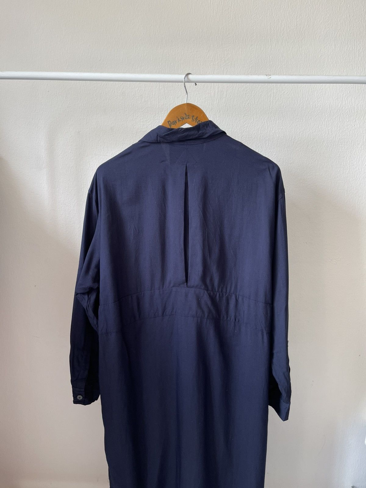 Yohji Yamamoto 90s WorkShop Yohji Yamamoto Rayon Dress A4 Size L / US 10 / IT 46 - 10 Thumbnail