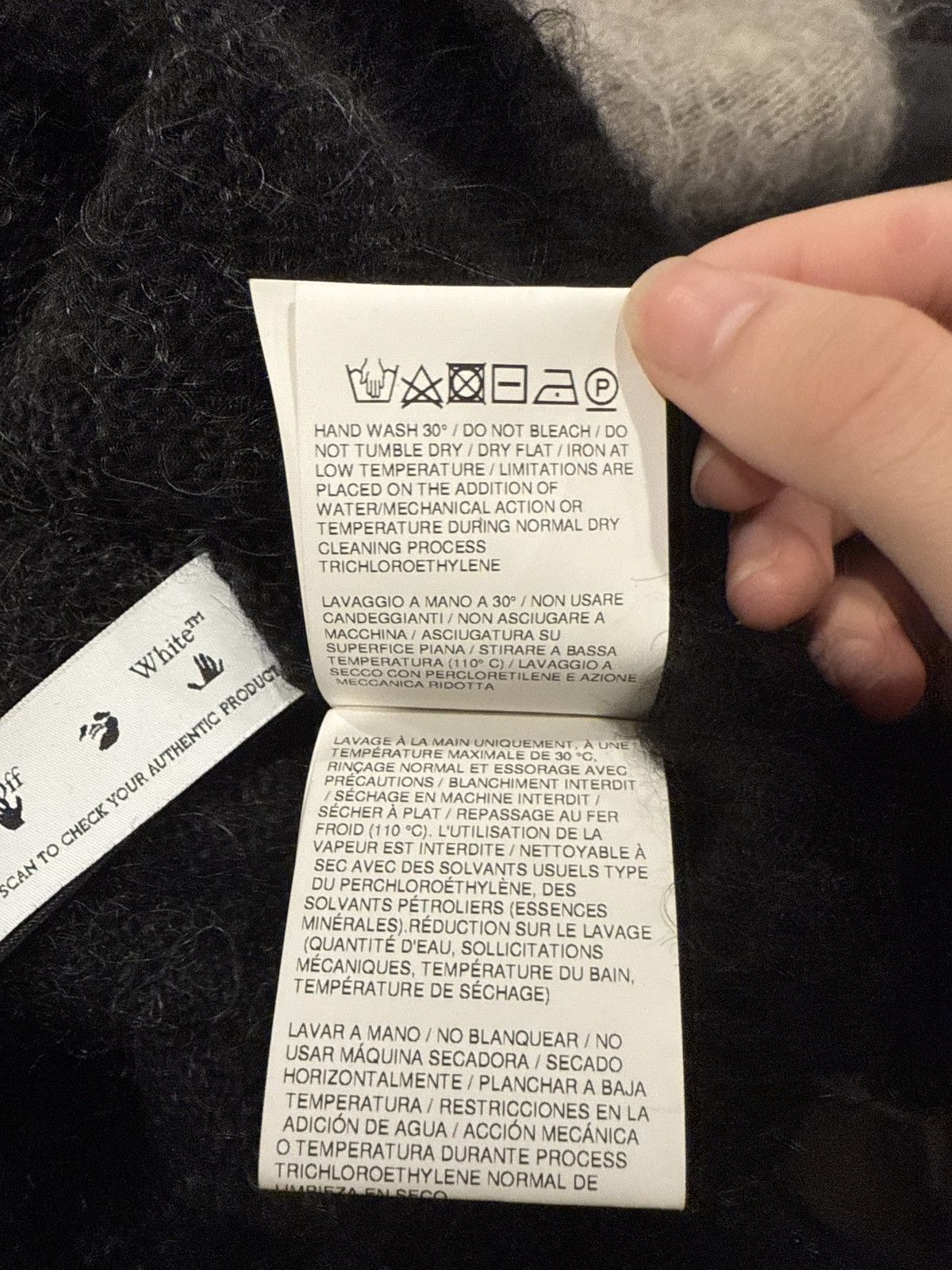 Off-White Off-White diag brushed knit crewneck Size US S / EU 44-46 / 1 - 9 Thumbnail