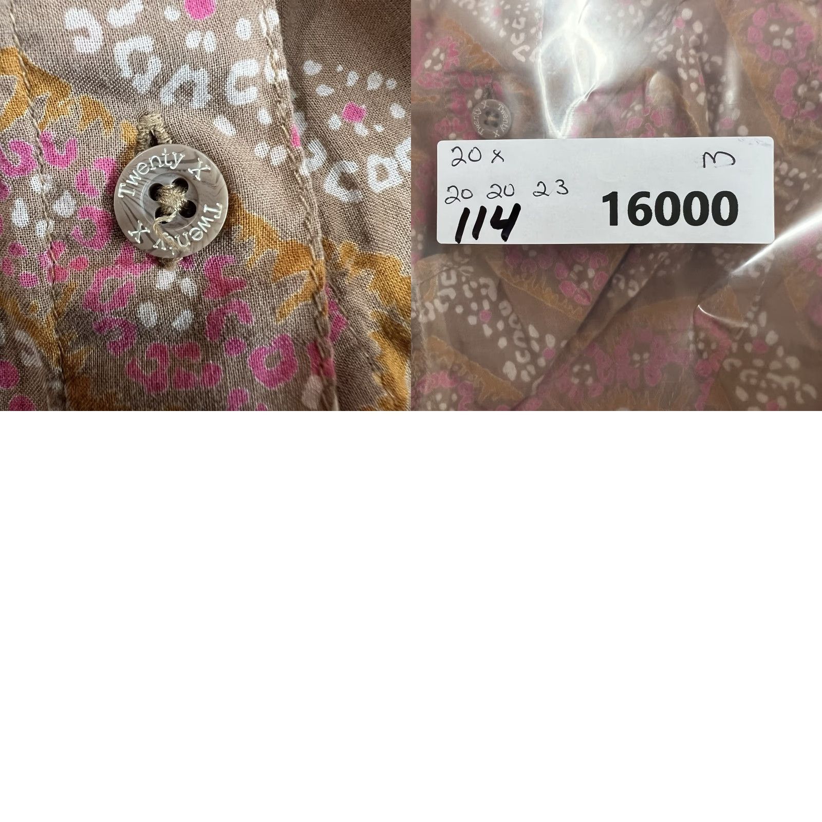 Pinko Twenty Shirt Women M Pink Geometric Western Cowgirl Button-Up Womens Size M / US 6-8 / IT 42-44 - 8 Thumbnail