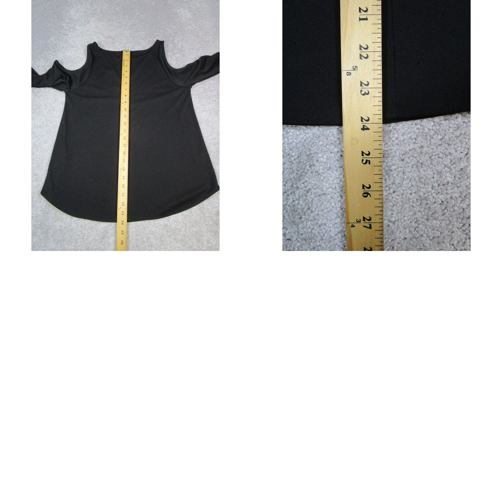 Ann Taylor VINTAGE Ann Taylor Top Womens Small Black Cold Shoulder Blouse New Size S / US 4 / IT 40 - 8 Thumbnail