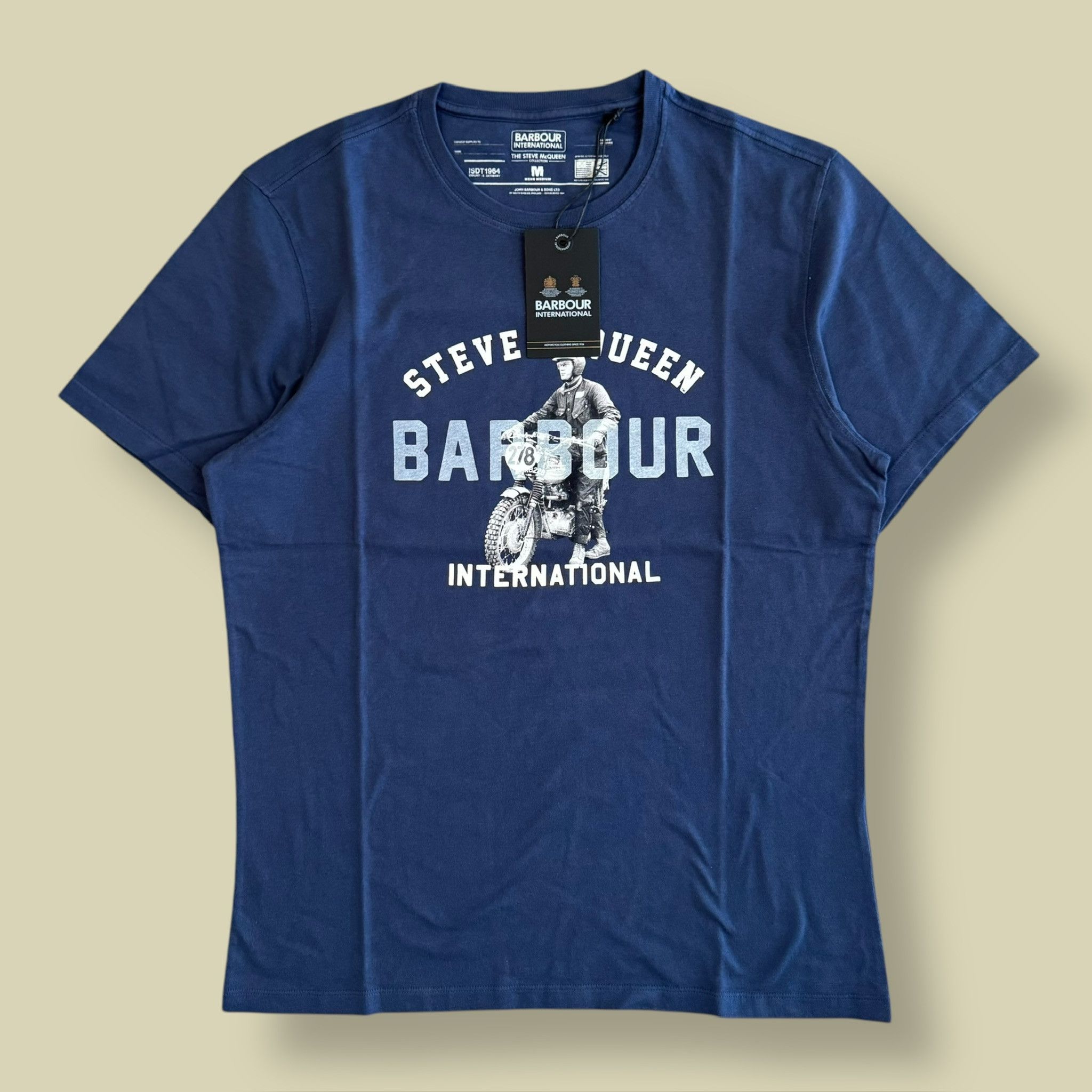 Barbour Barbour International Steve McQueen T-shirt Blue Size US M / EU 48-50 / 2 - 1 Thumbnail