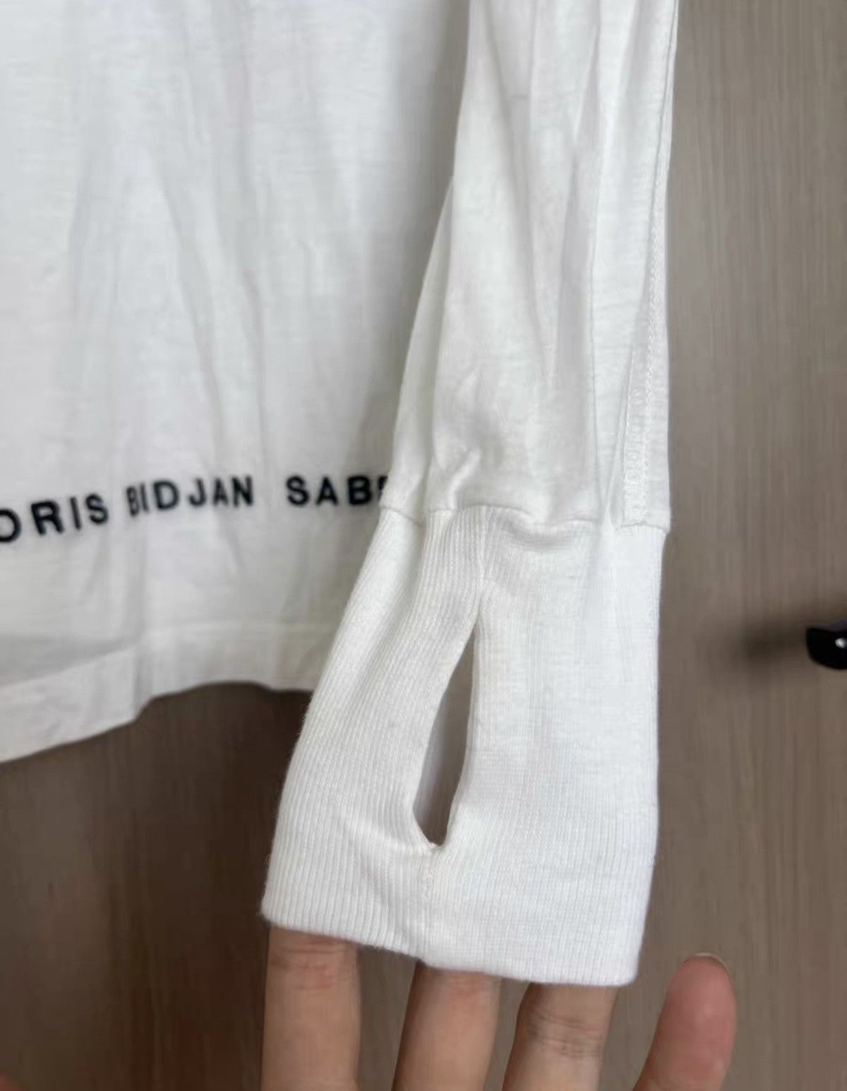 11 By Boris Bidjan Saberi 11ByBBS Cotton Letter-Embroidered LongSleeve Mockneck TShirt Size US M / EU 48-50 / 2 - 5 Thumbnail