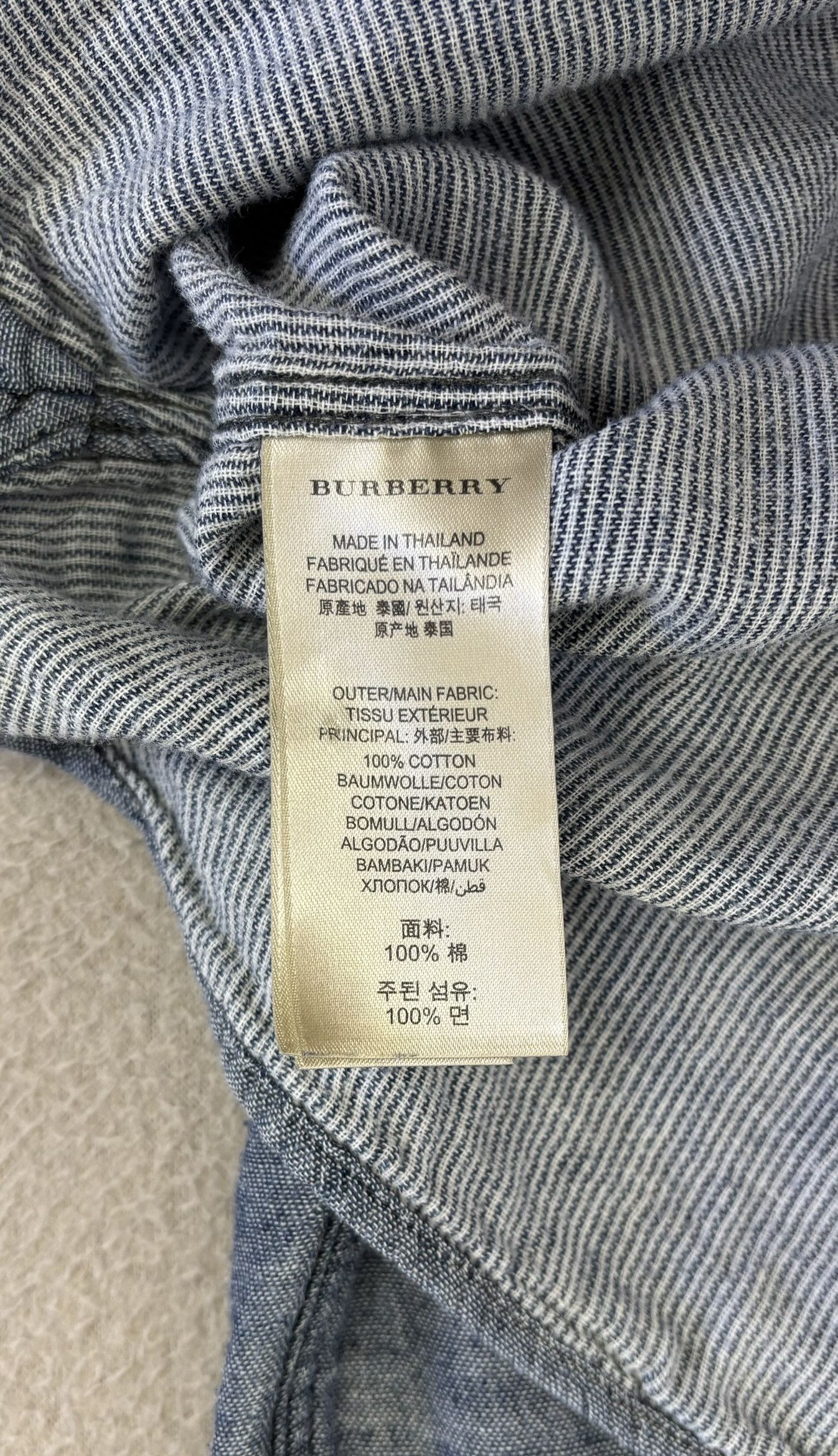 Burberry Burberry shirt denim Medium Size US M / EU 48-50 / 2 - 11 Thumbnail
