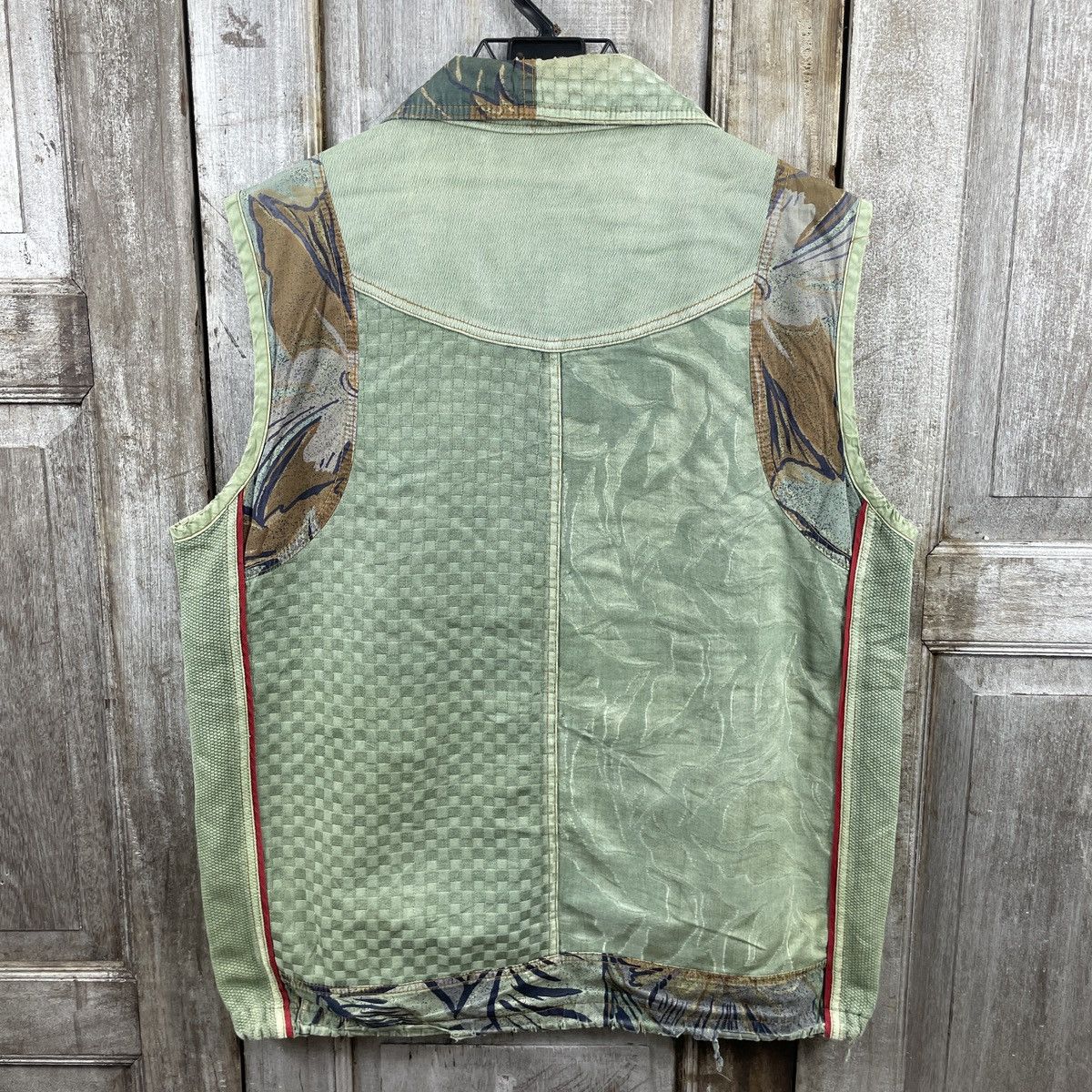 Japanese Brand × Vintage Vintage Japanese Brand Patchwork Button Up Vests Size US M / EU 48-50 / 2 - 2 Thumbnail