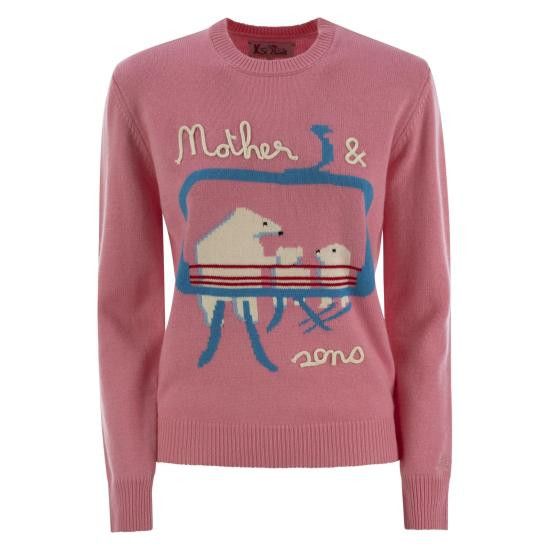 MC2 Saint Barth MC2 SAINT BARTH Women Sweater QUE0010 PINK Size S / US 4 / IT 40 - 1 Thumbnail
