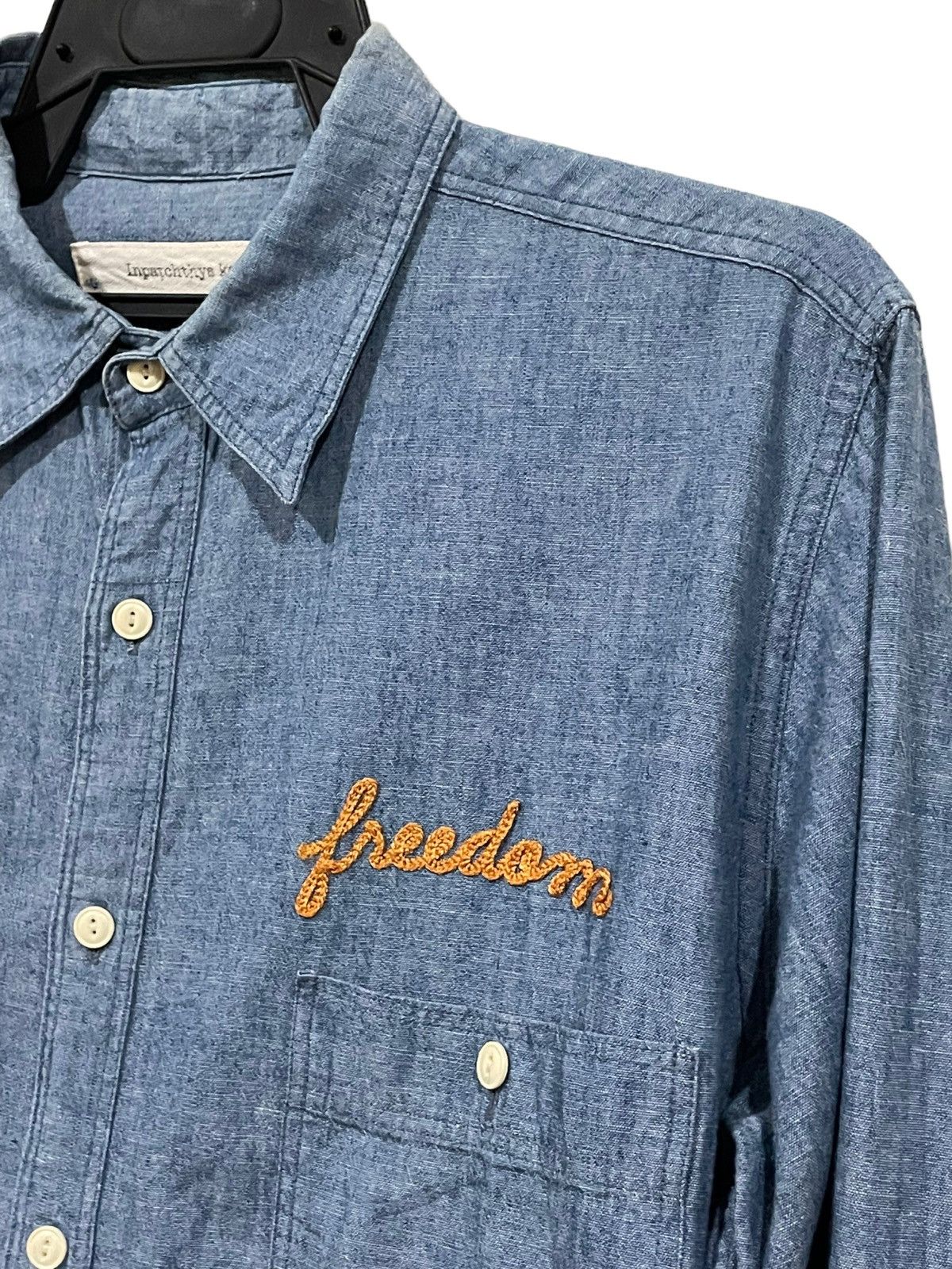Hiroshi Fujiwara Inpatchys Kerri Japanese Brand Chambray Shirt Size US M / EU 48-50 / 2 - 5 Thumbnail