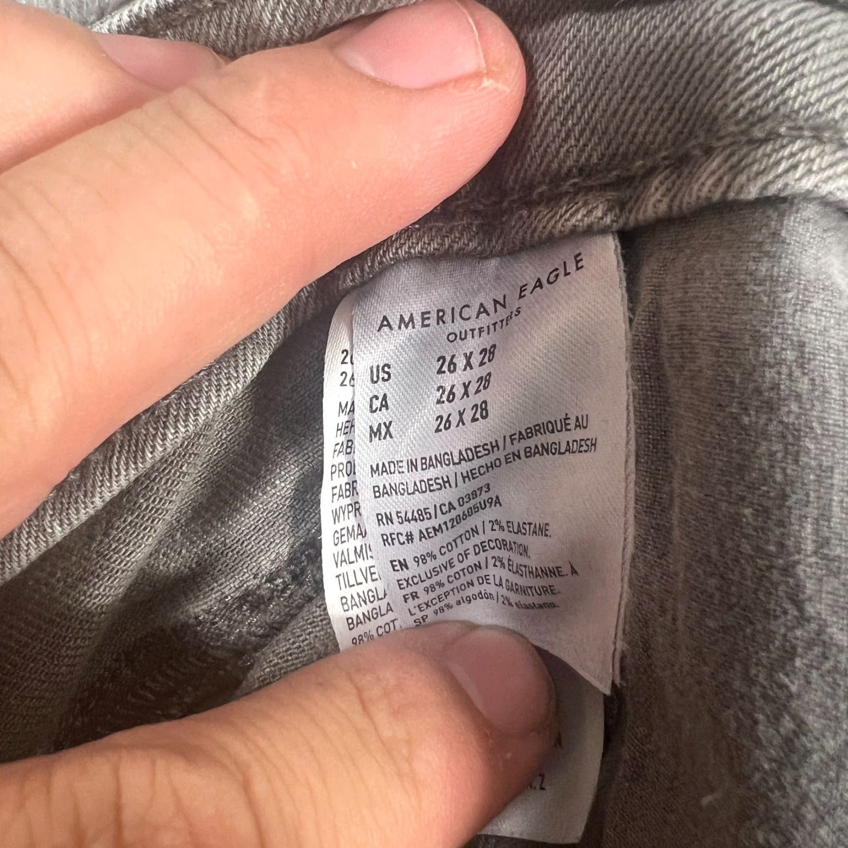 American Eagle Outfitters American Eagle Jeans Men 26x28 Skinny Distressed Blue Size US 26 / EU 42 - 7 Thumbnail