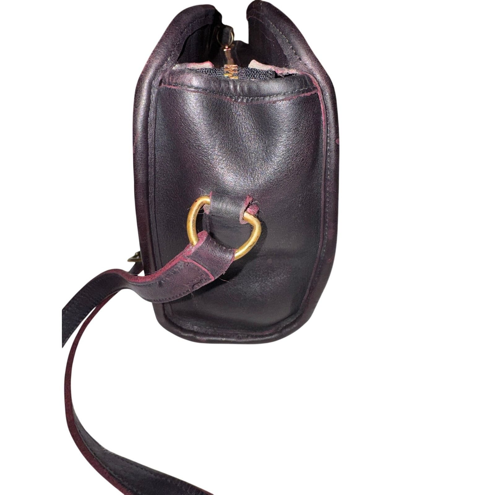 Coach Vintage Restored Brighton Oxblood Leather Crossbody Bag Size ONE SIZE - 10 Thumbnail