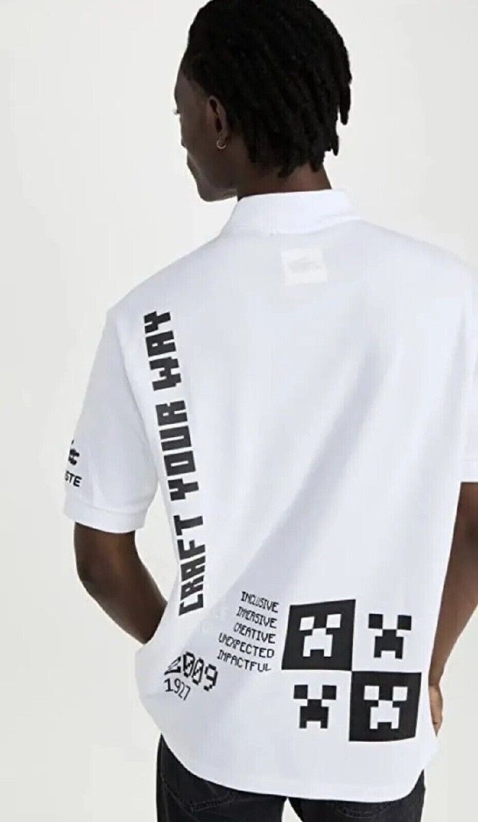 Lacoste 🇫🇷 Lacoste Minecraft Loose Fit Polo T-Shirt Made in France Size US XXL / EU 58 / 5 - 5 Thumbnail
