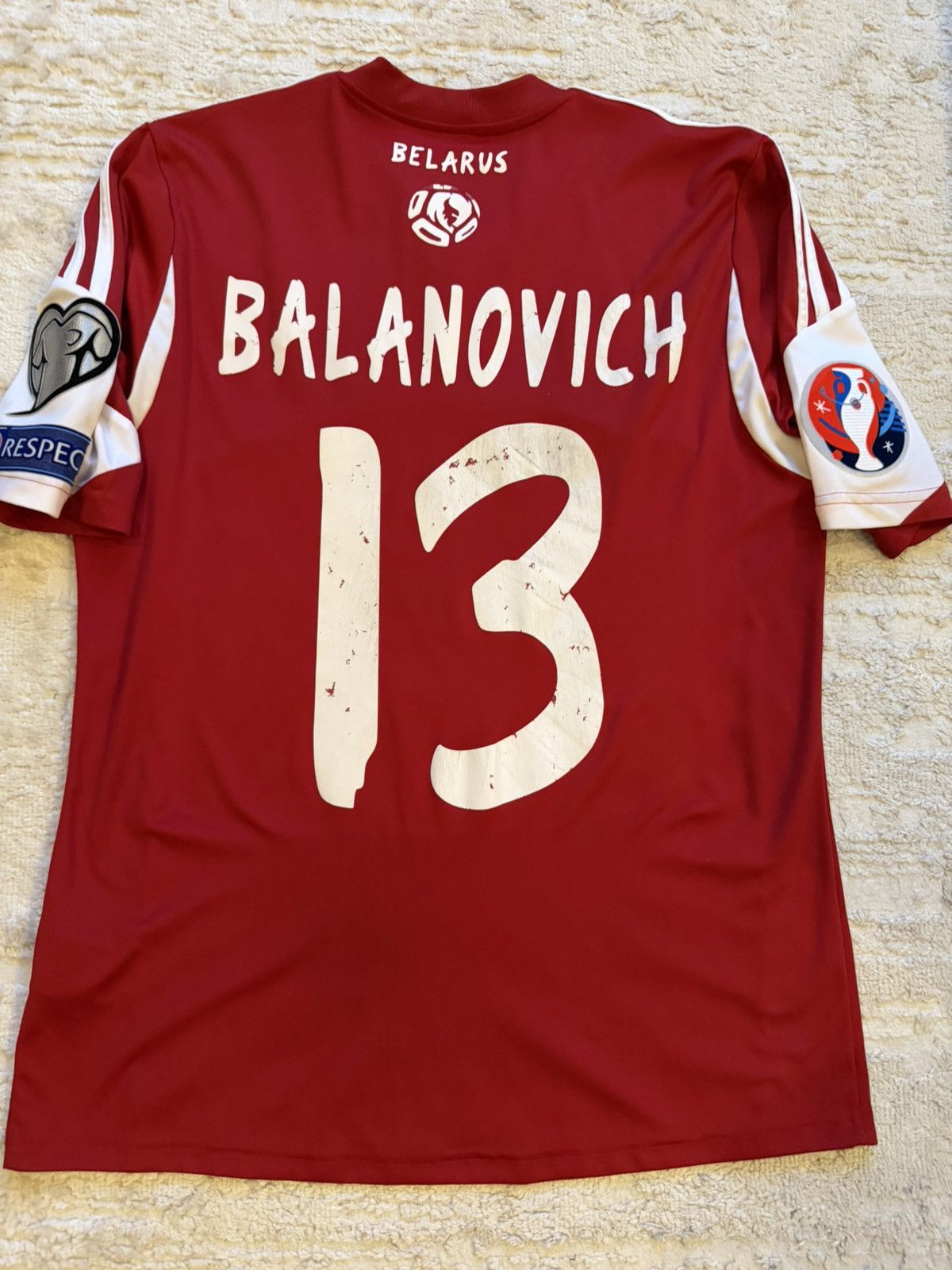 Adidas National team of Belarus EURO 2016 adidas Size US M / EU 48-50 / 2 - 2 Thumbnail
